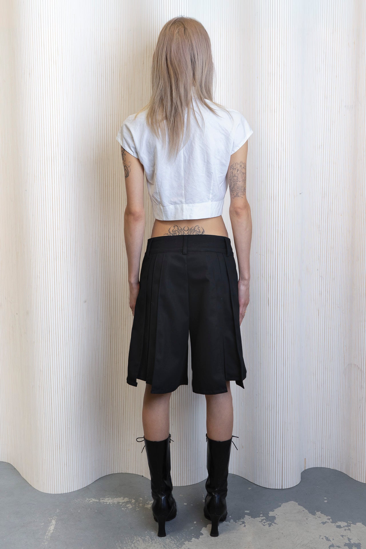 Pleated Trouser Short