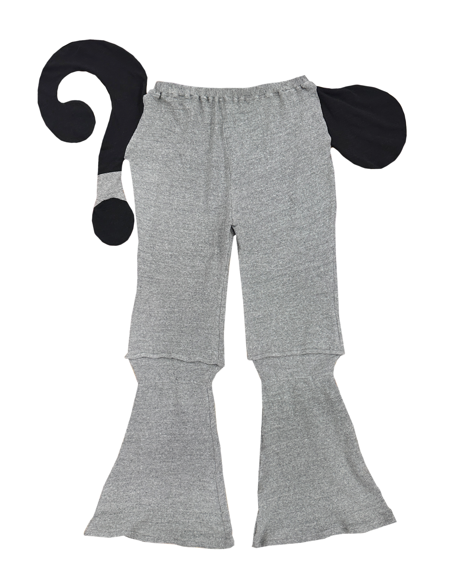 Pocket Out Question Mark Knit Pants