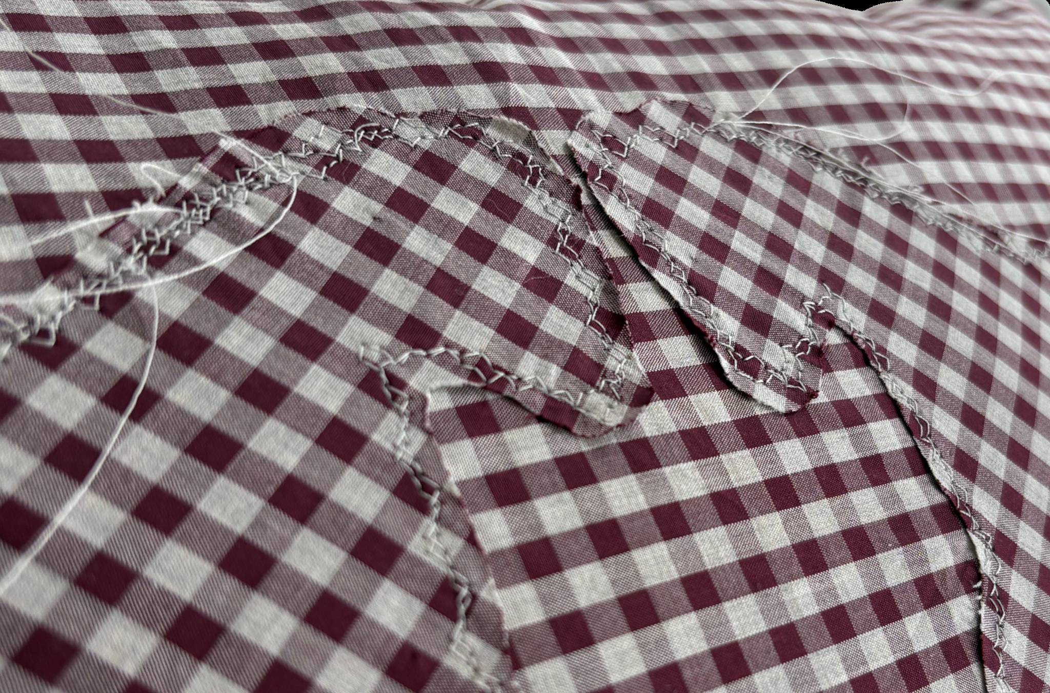 Ponyboy Pillow in Burgundy Plaid