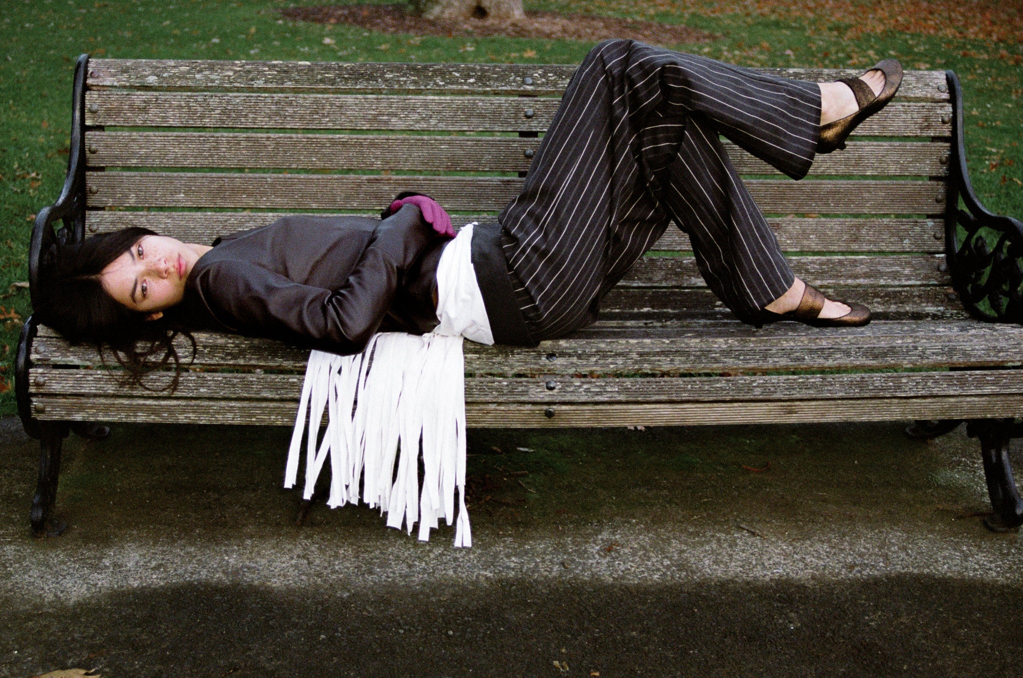 Dusk Pant in Black Stripe