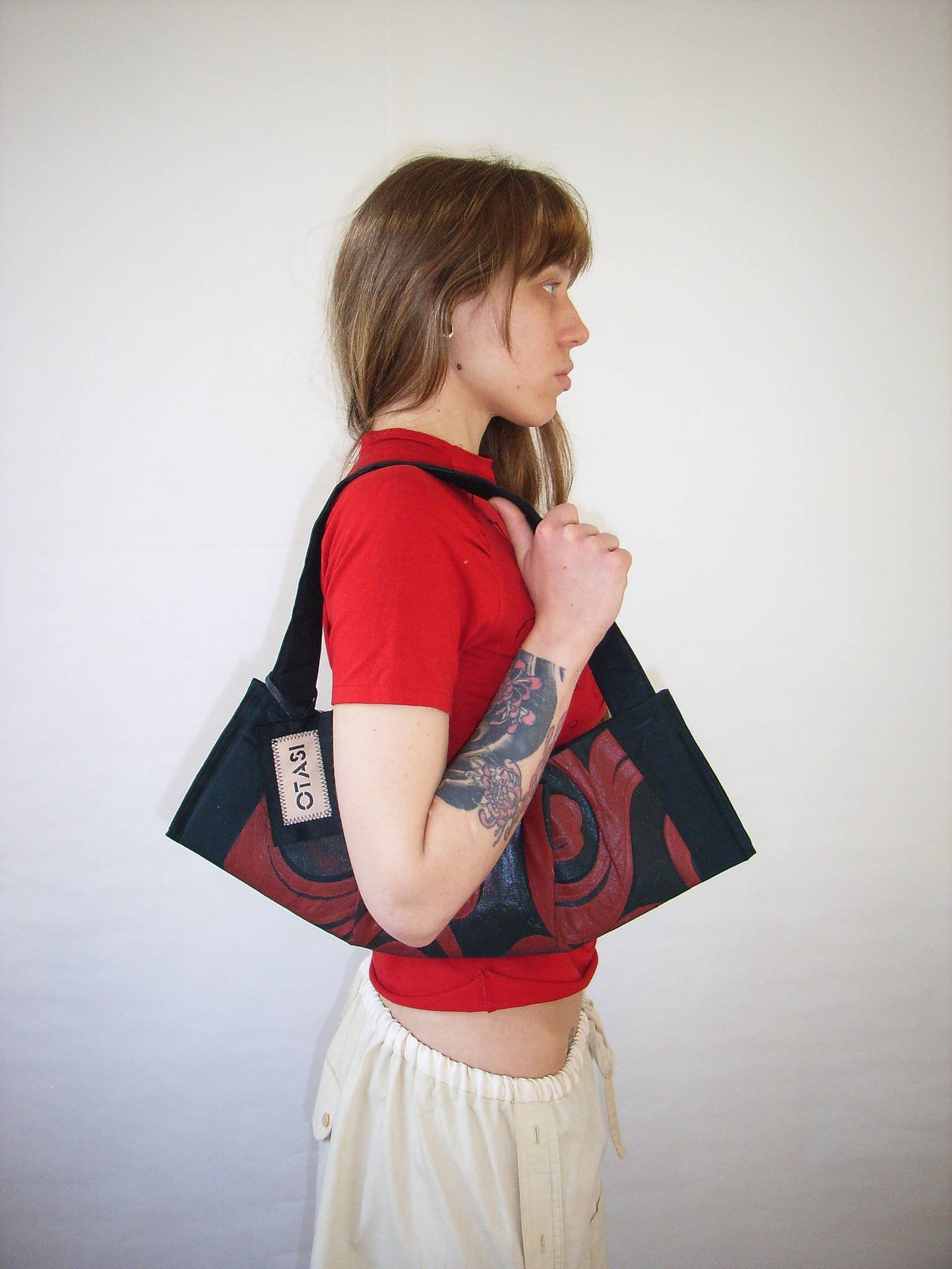 Origami Baguette Bag Red