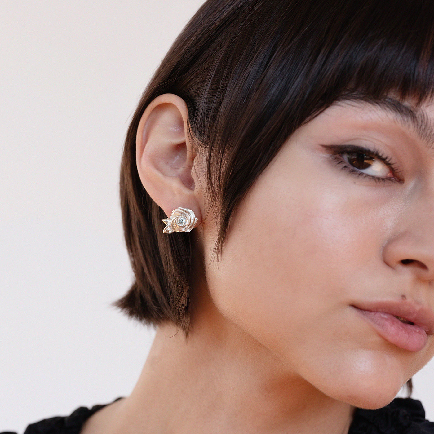 Rosette Stud Earrings