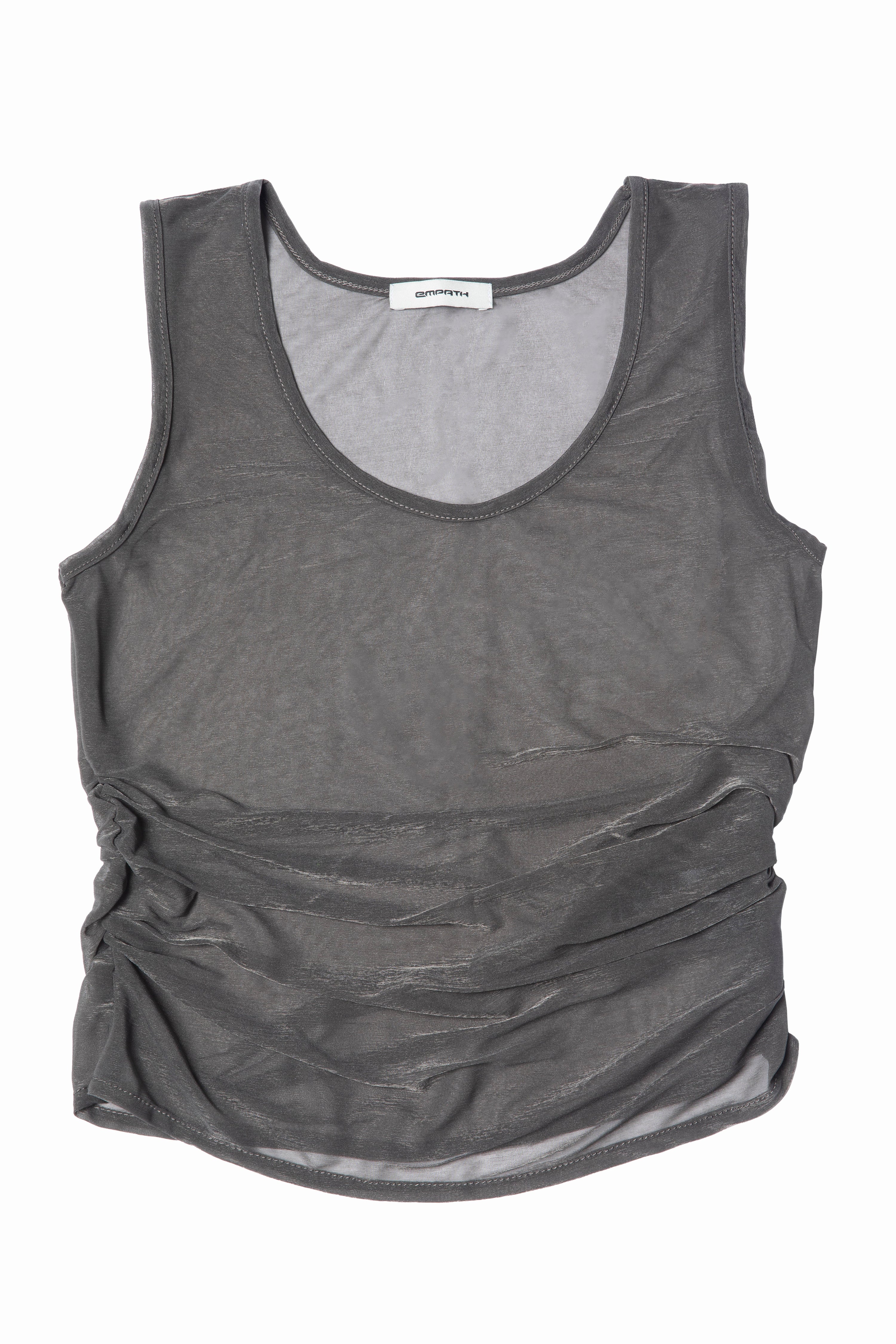 Ruched Sheer Tank