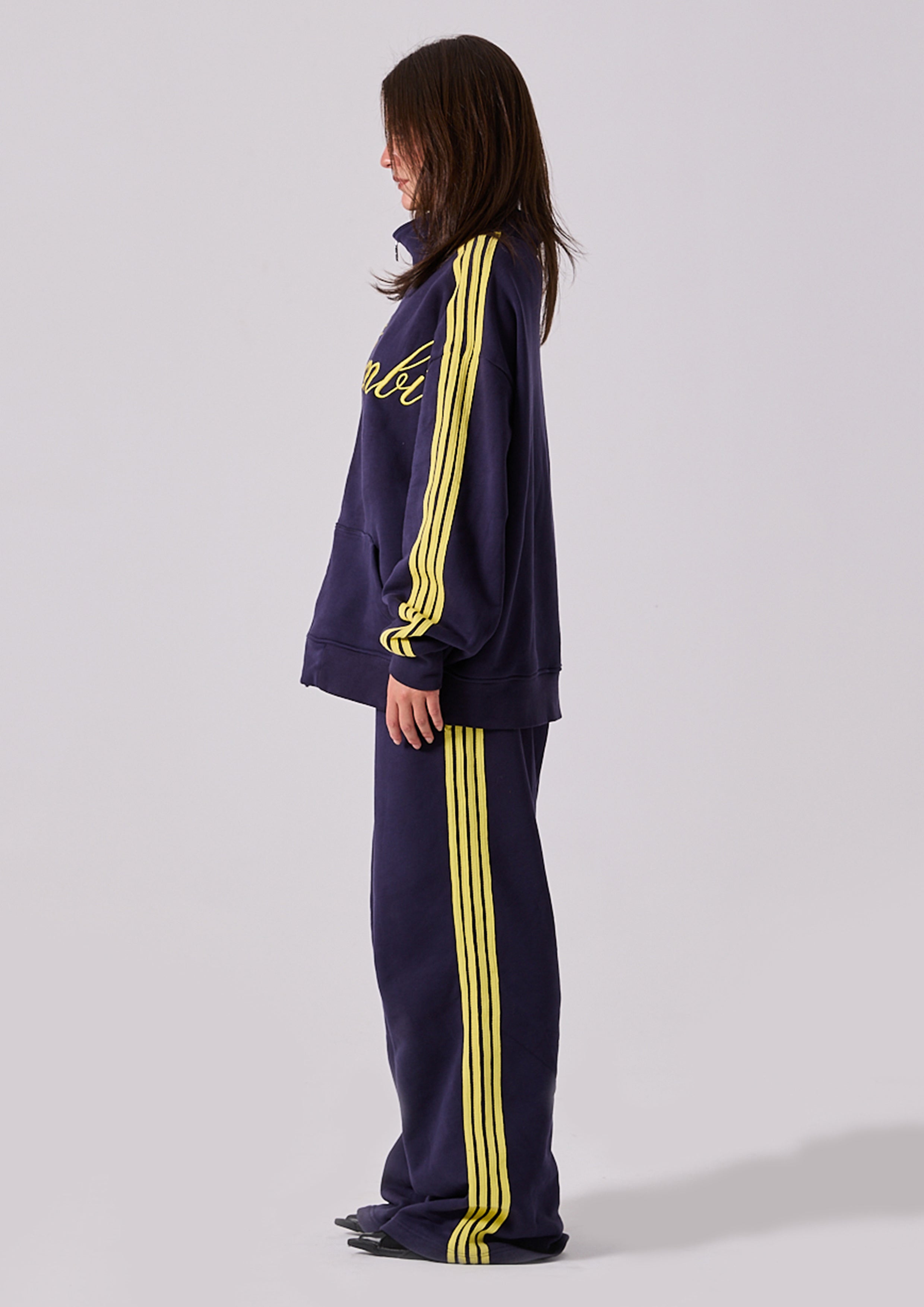Spears Stripe Zip Jacket in Ink