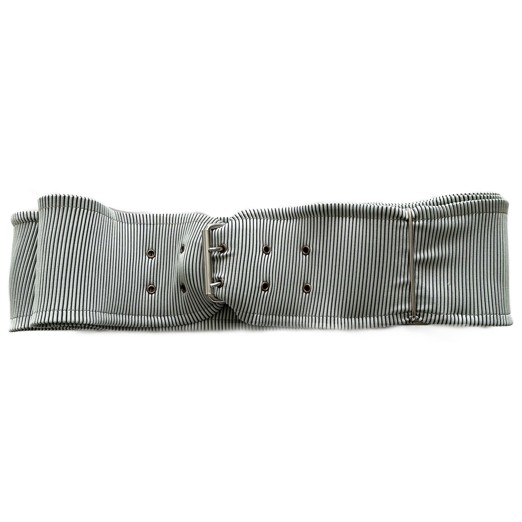 Jade Two-Tone Rib Seaweed Belt