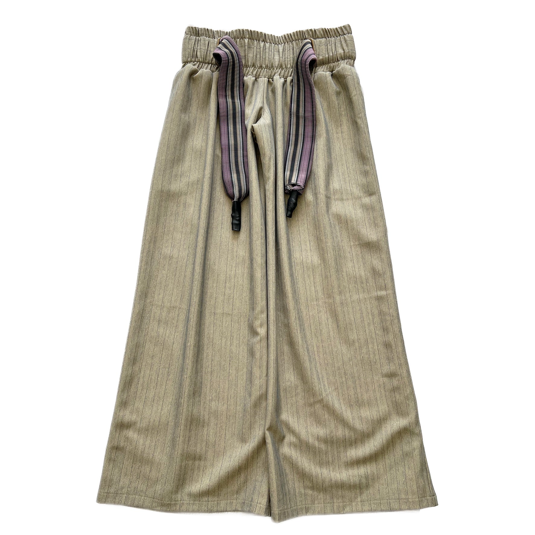 로우라이즈 스트라이프 슈트 오버사이즈 배기 팬츠 