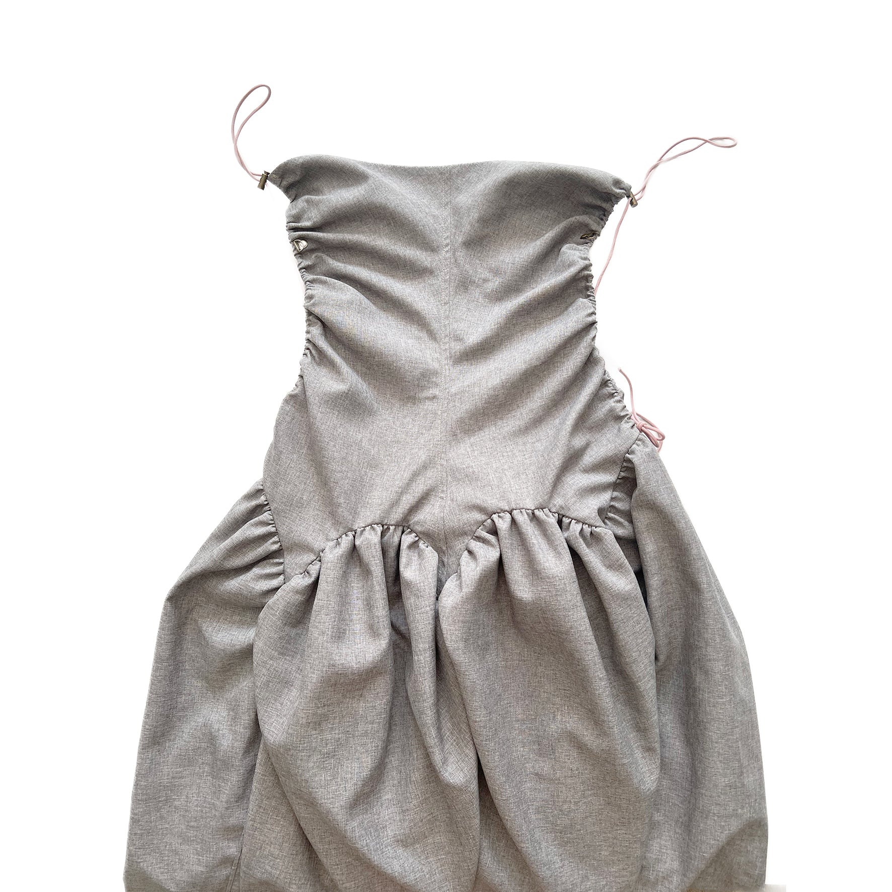 grey bubble dress THE FROSTED BUBBLE DRESS- GRAY