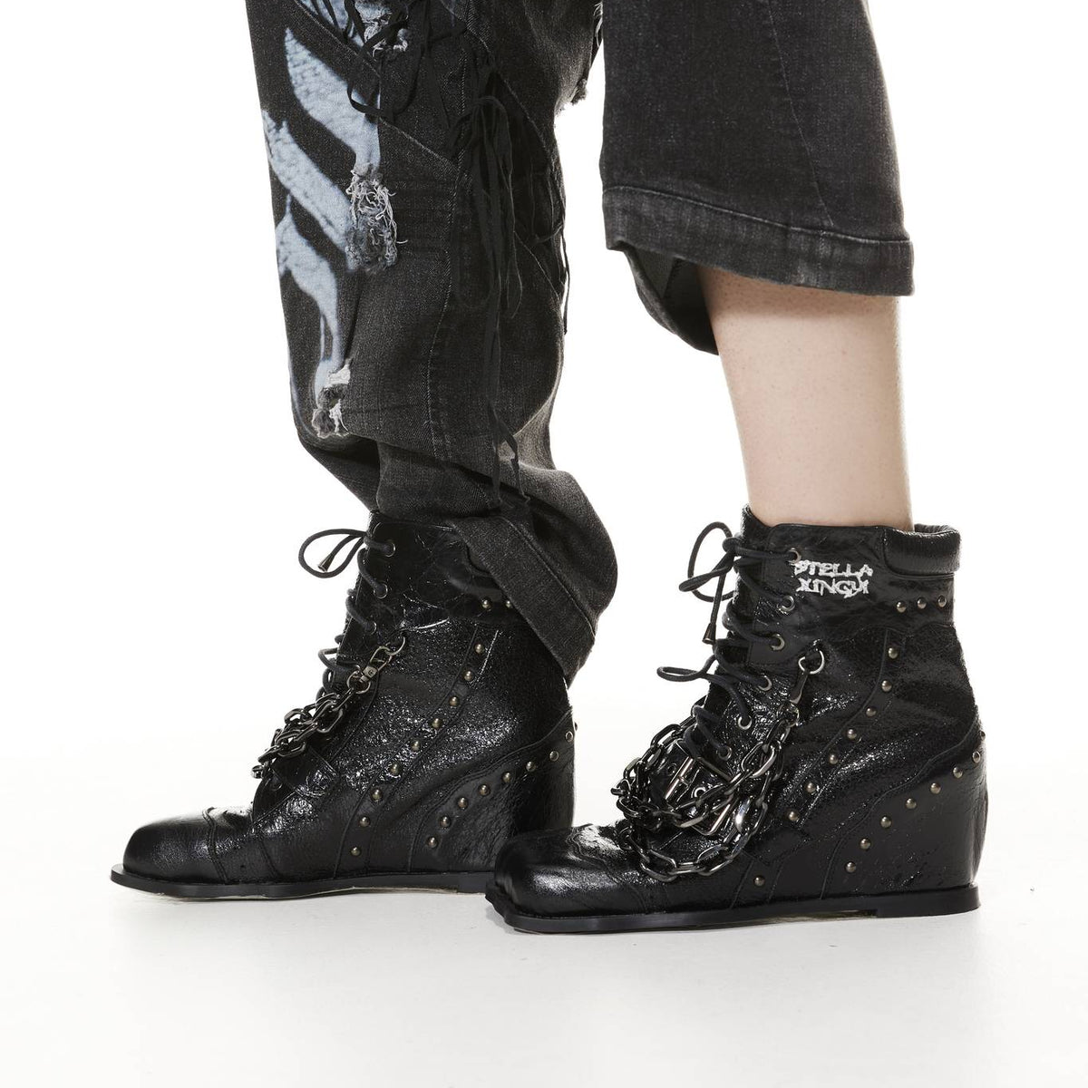 Night Chain Ankle Boots