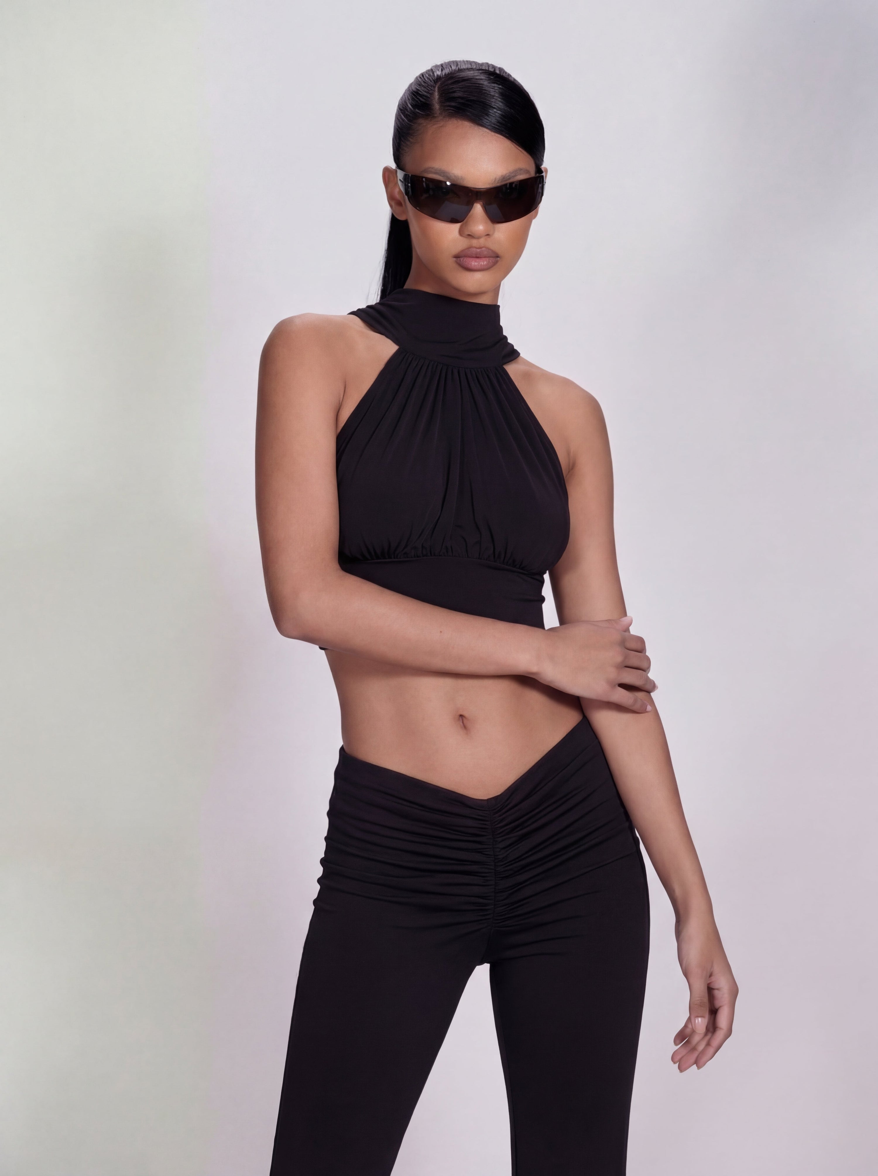 Stay Close Top in Black