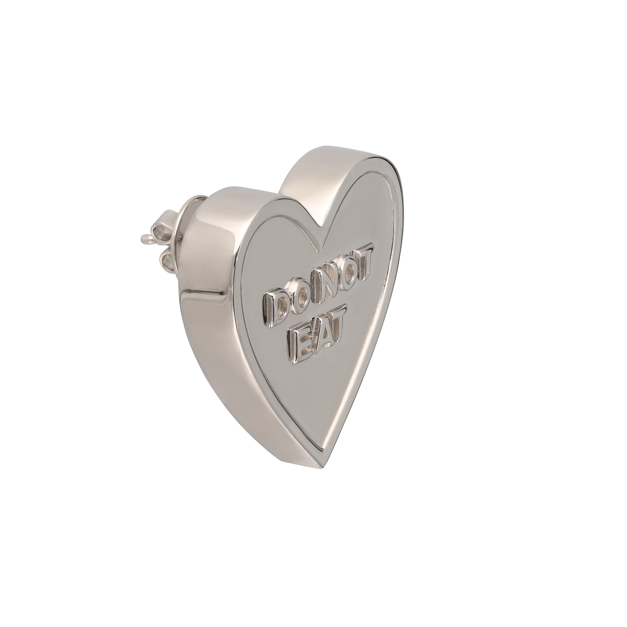 Do Not Eat Heart Earring