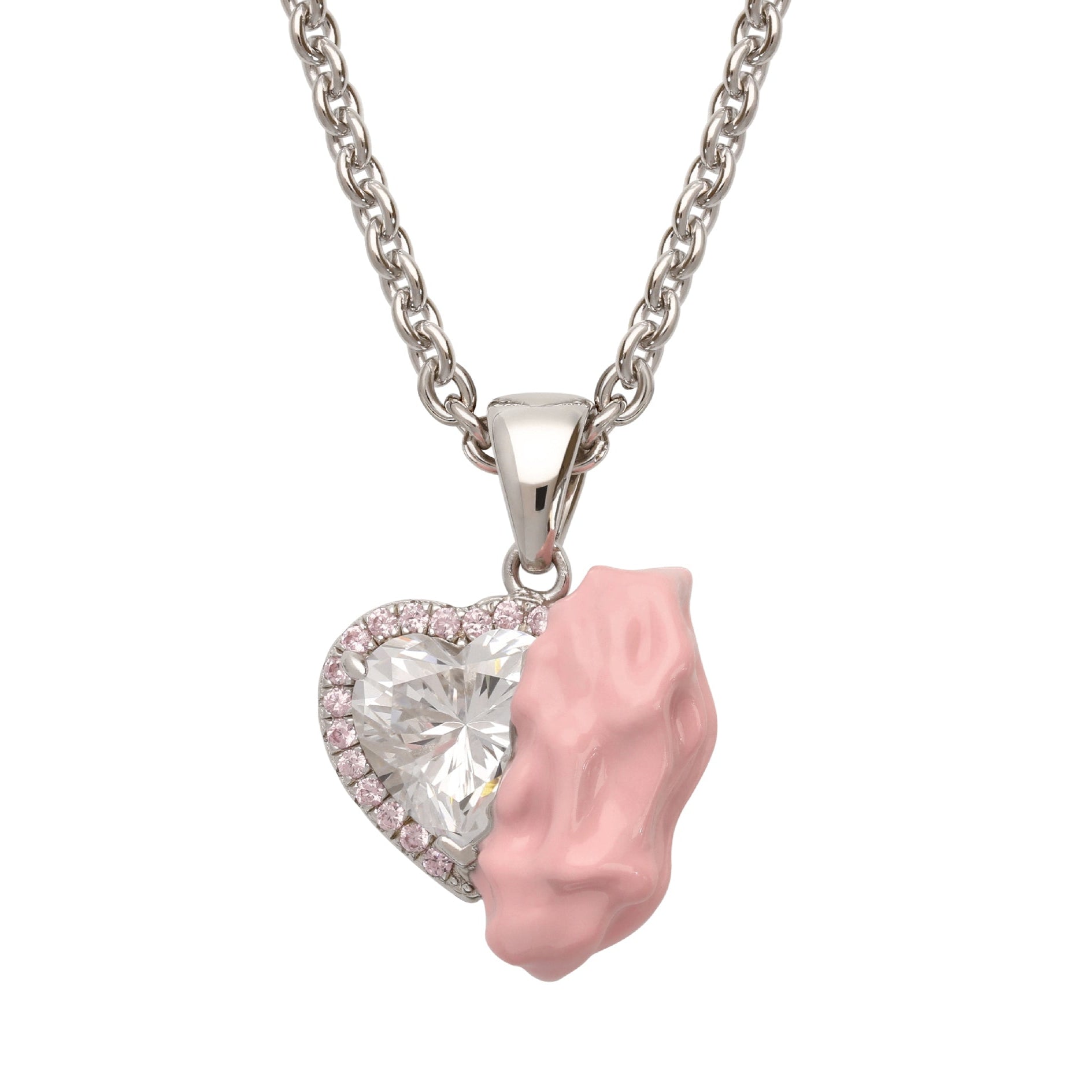 Pink Heart Necklace