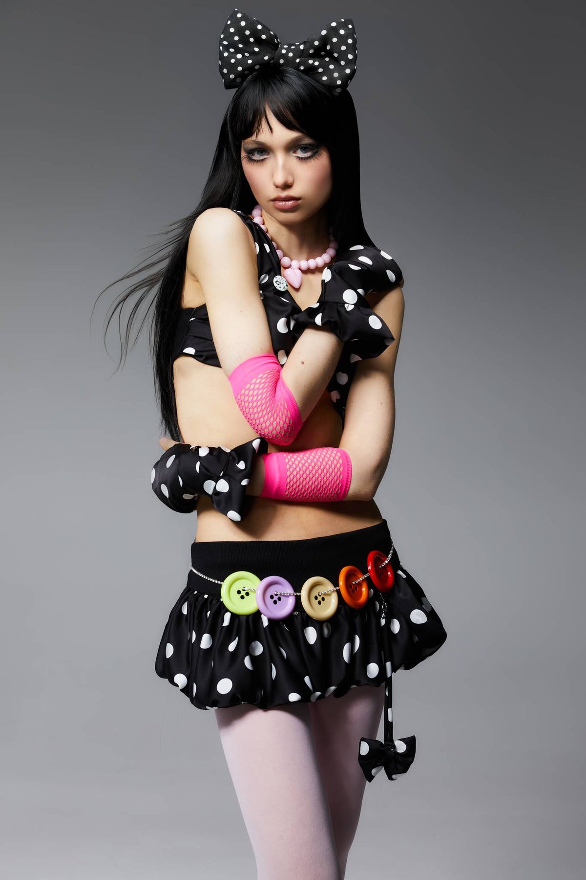 Showgirl Bow Top+Gloves