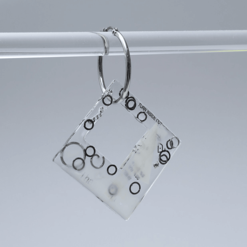 영수증 싱글 귀걸이