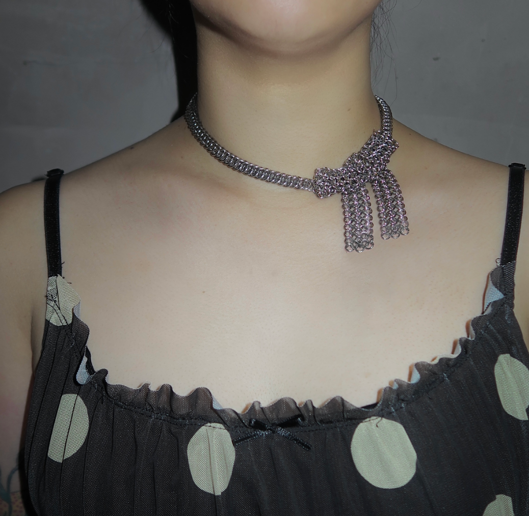 Chainmail Bow Choker