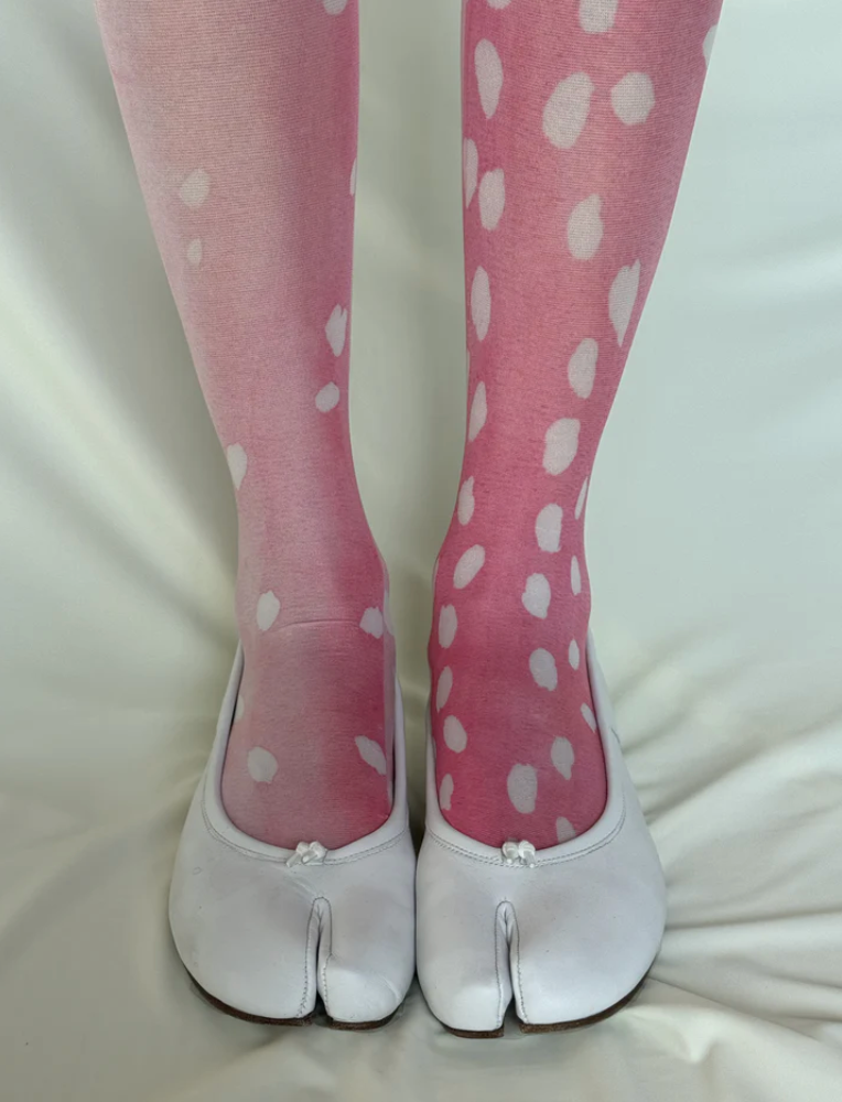 Pink Bambi Knee High Socks