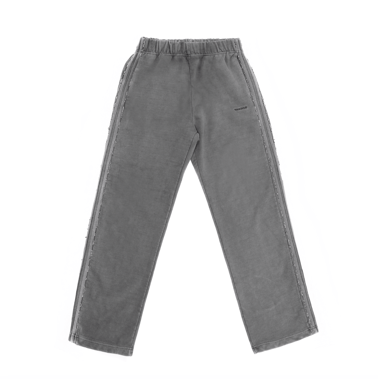 Beaded Track Pant in Grey