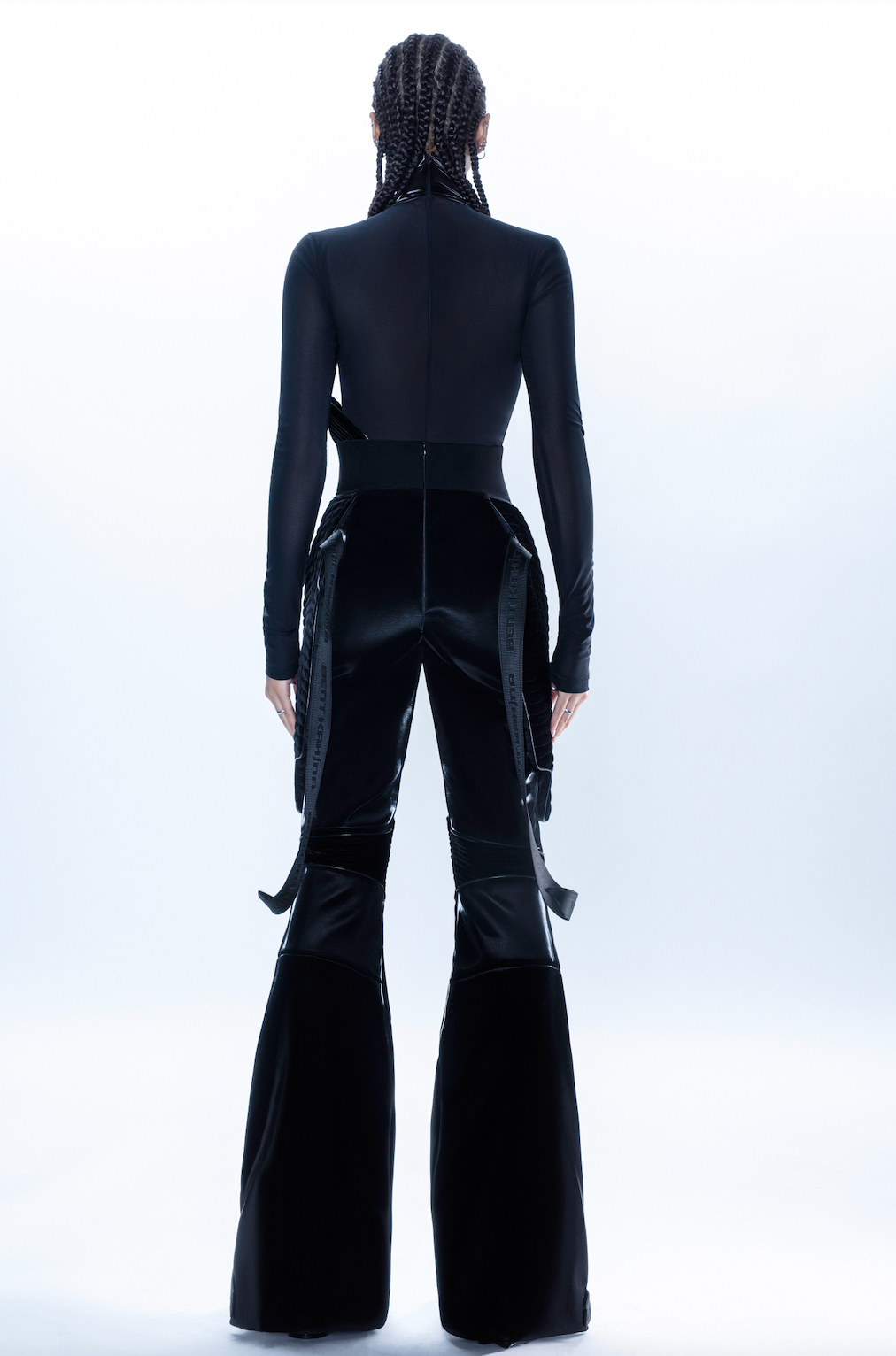 Black Velvet Reflective Utilitarian Pant