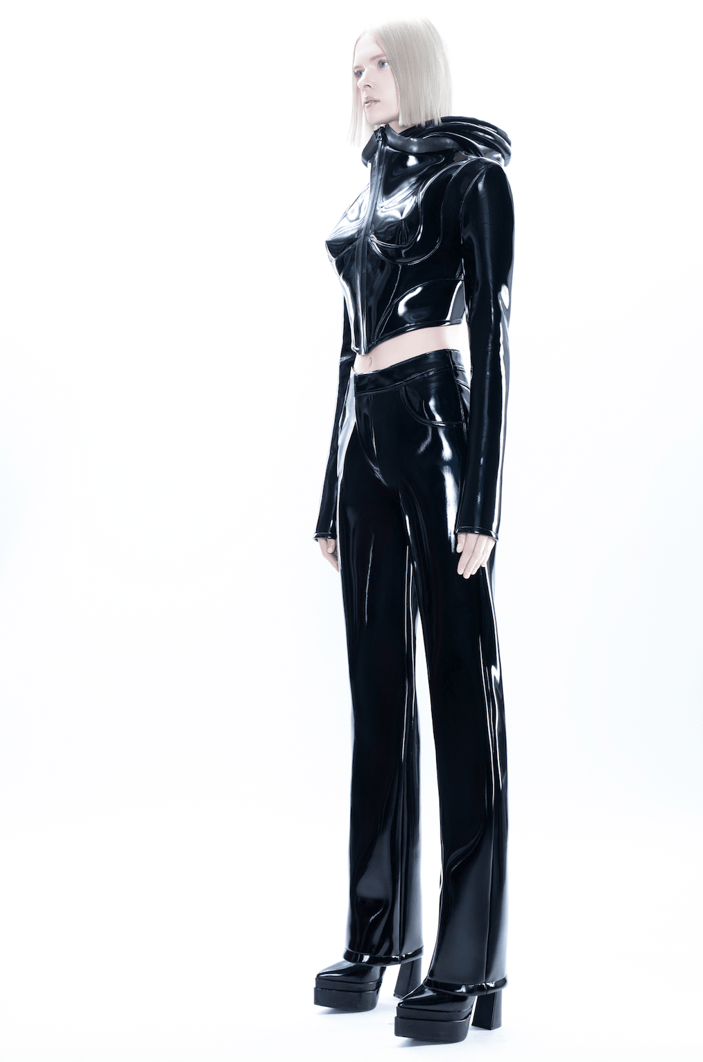 블랙 리퀴드 핏 재킷