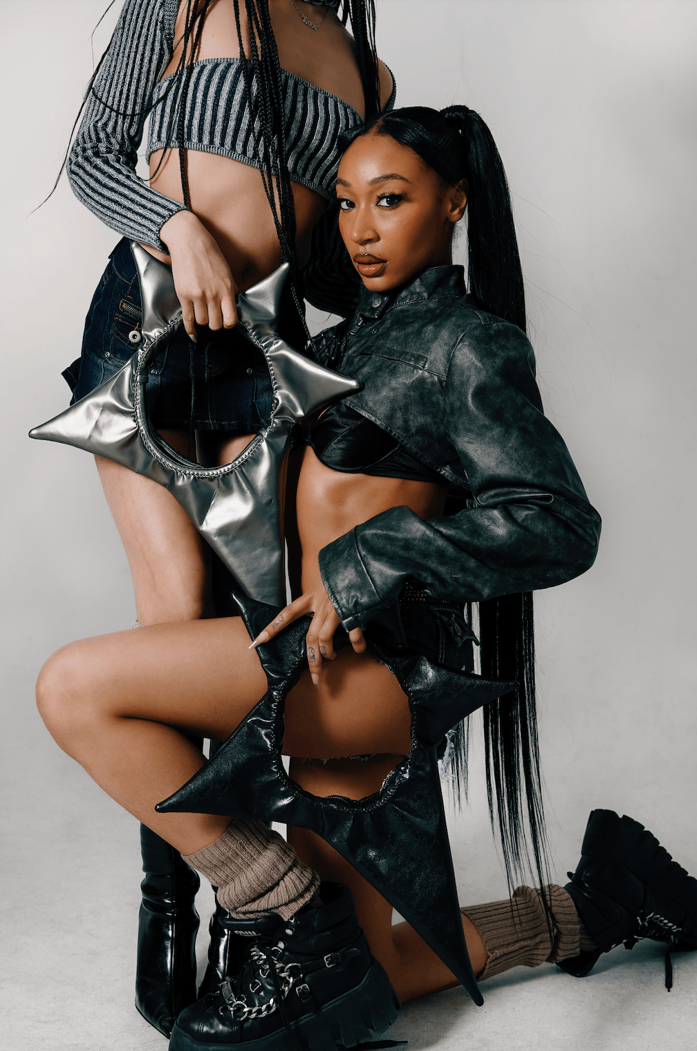 스카이 코카브 스타 플러시 숄더백