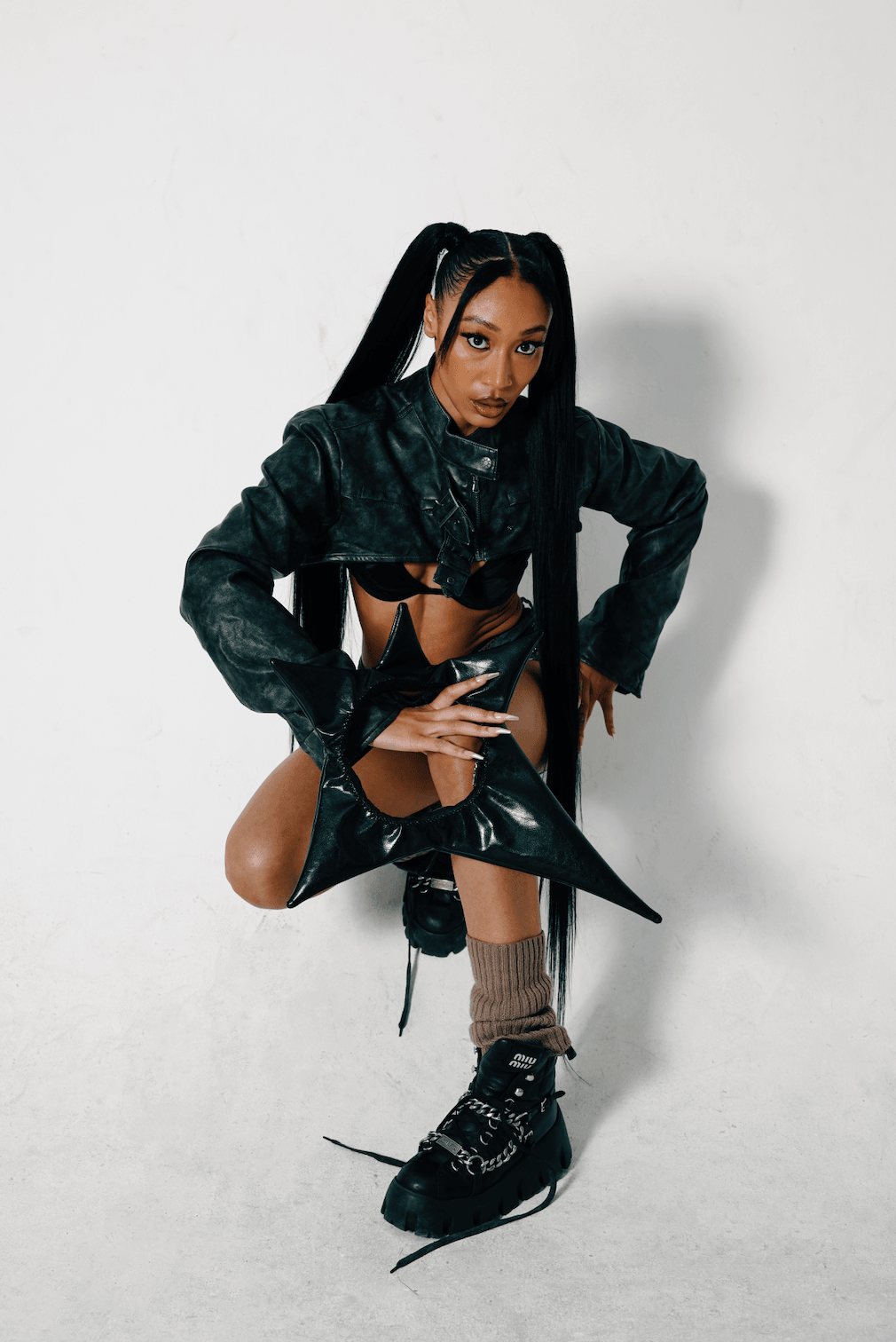 스카이 코카브 스타 플러시 숄더백