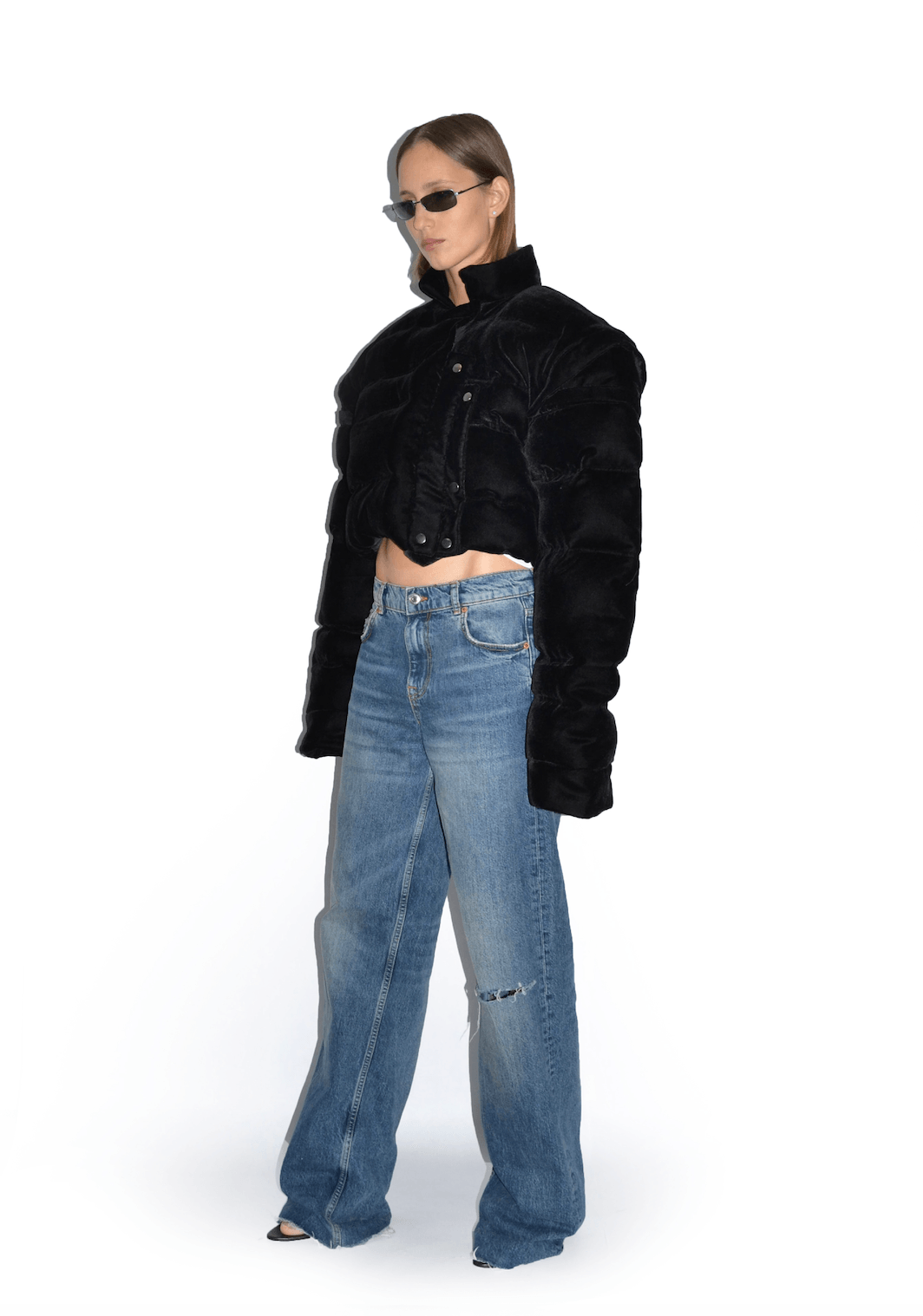 벨루어 볼레로 퍼퍼