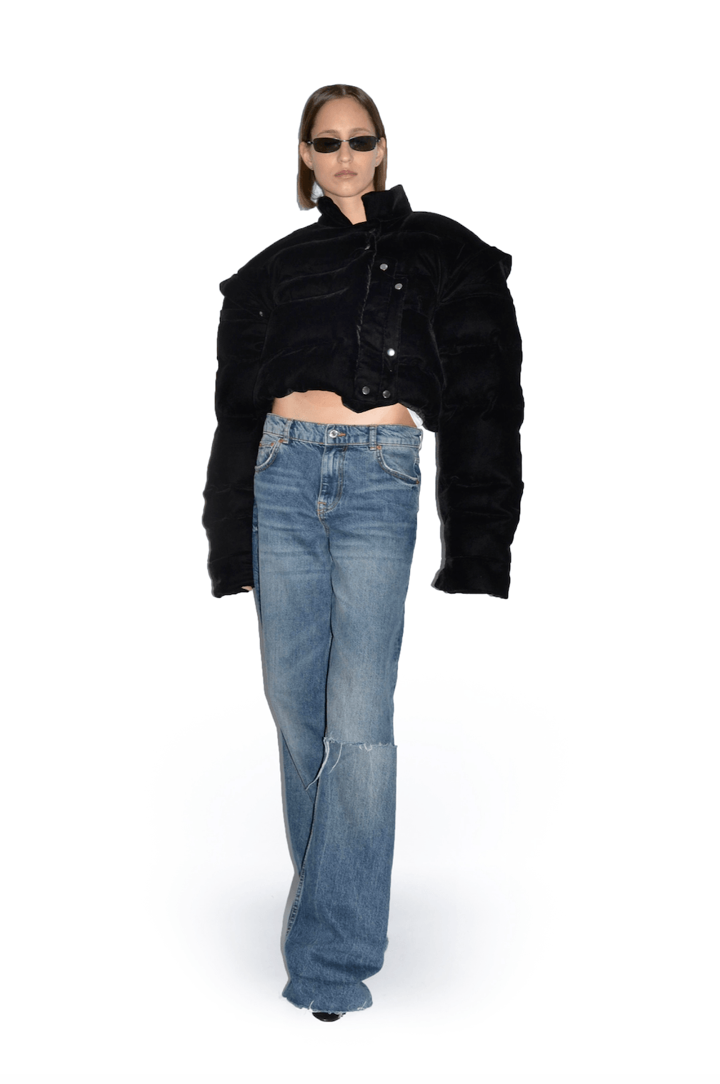 벨루어 볼레로 퍼퍼