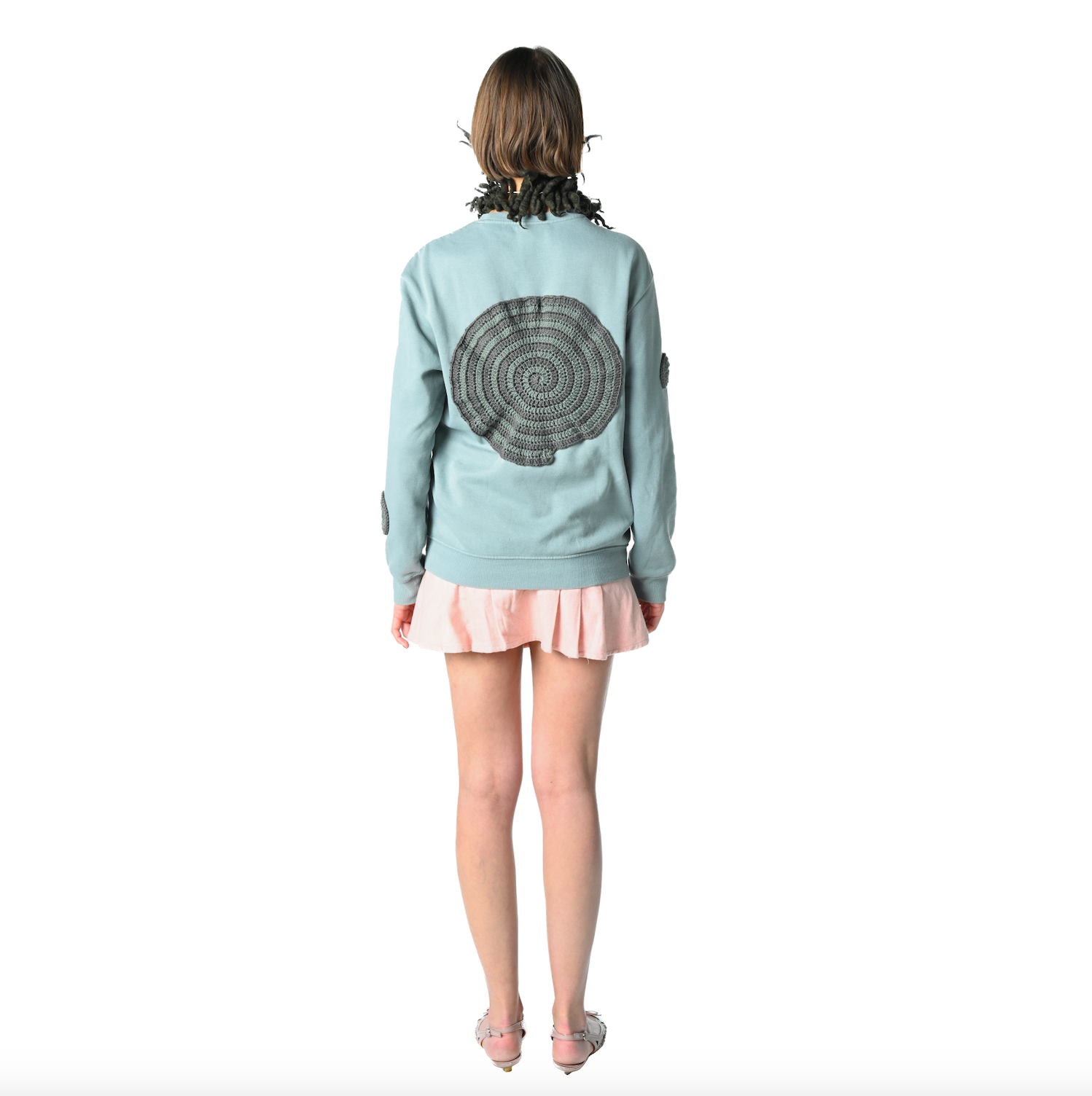 Petrol Spiral Sweater