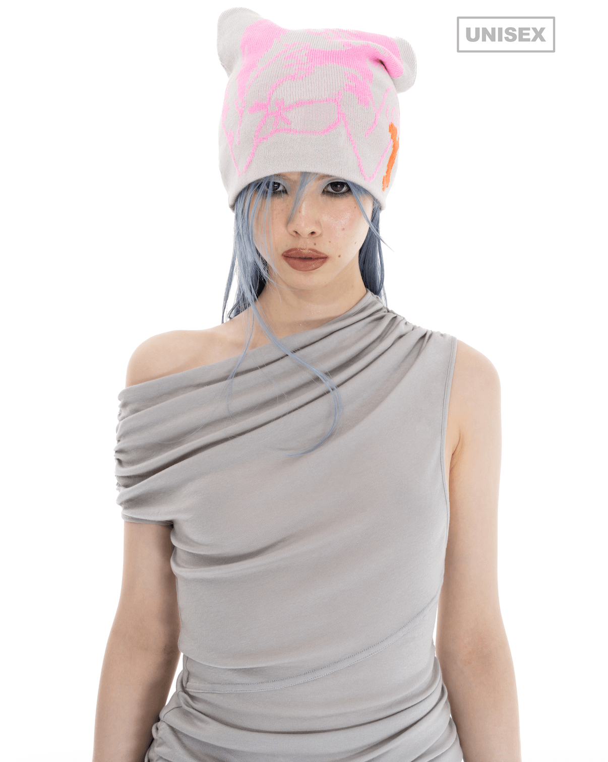 Feed Me Beanie in Grey