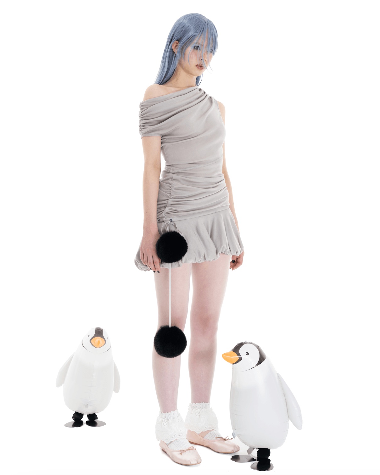 클라우디 하트 드레스