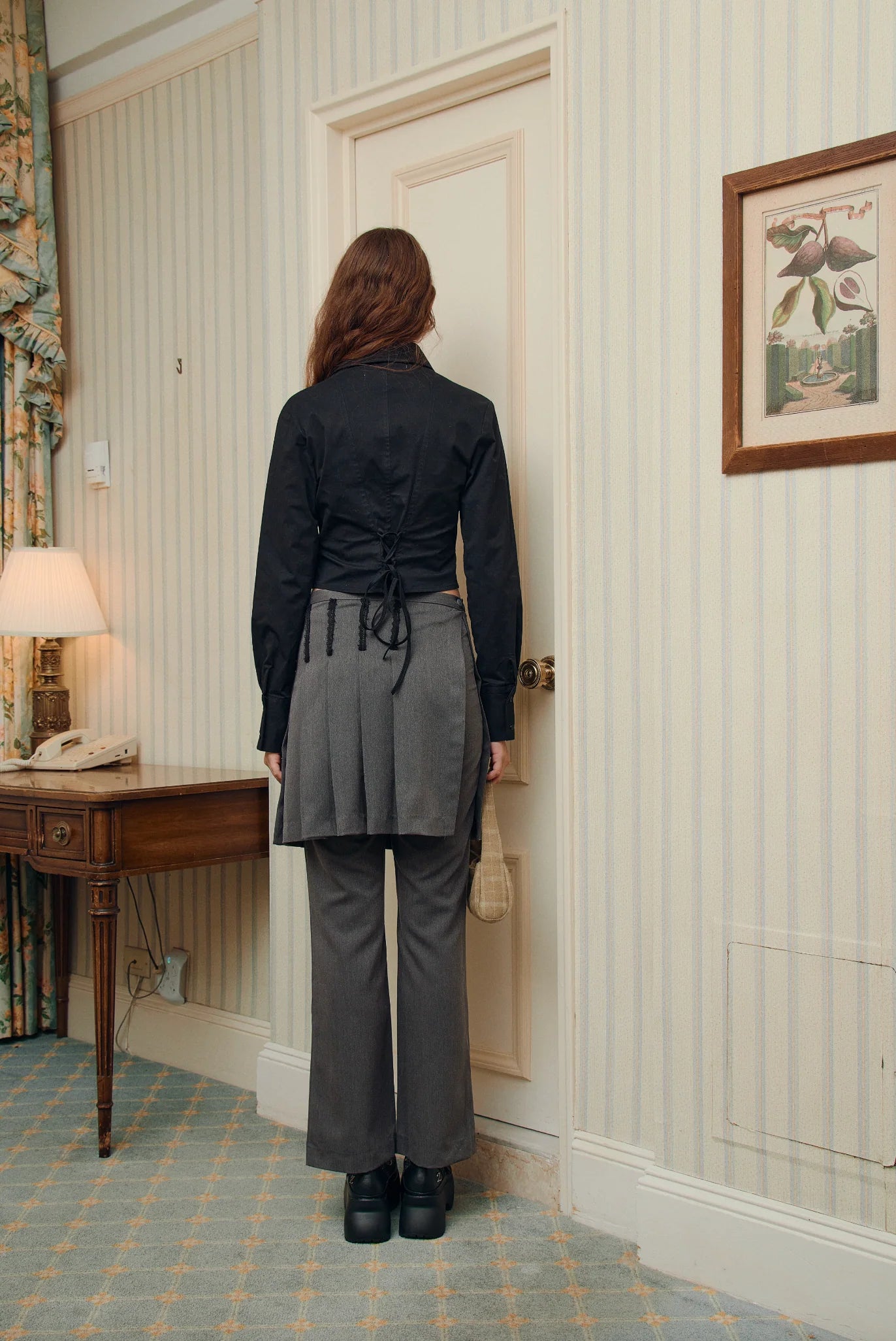 Say it Skirt Pants in Grey