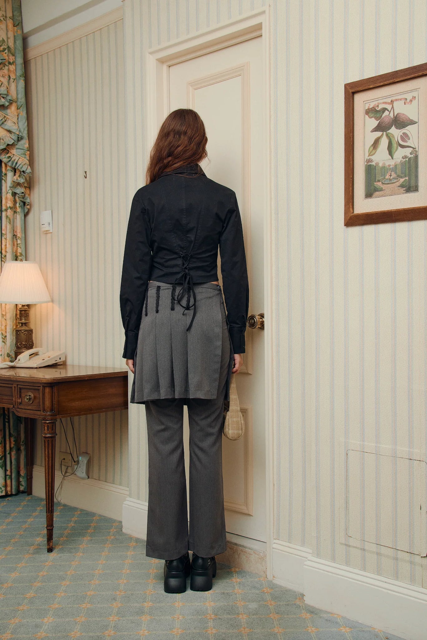 Say it Skirt Pants in Grey