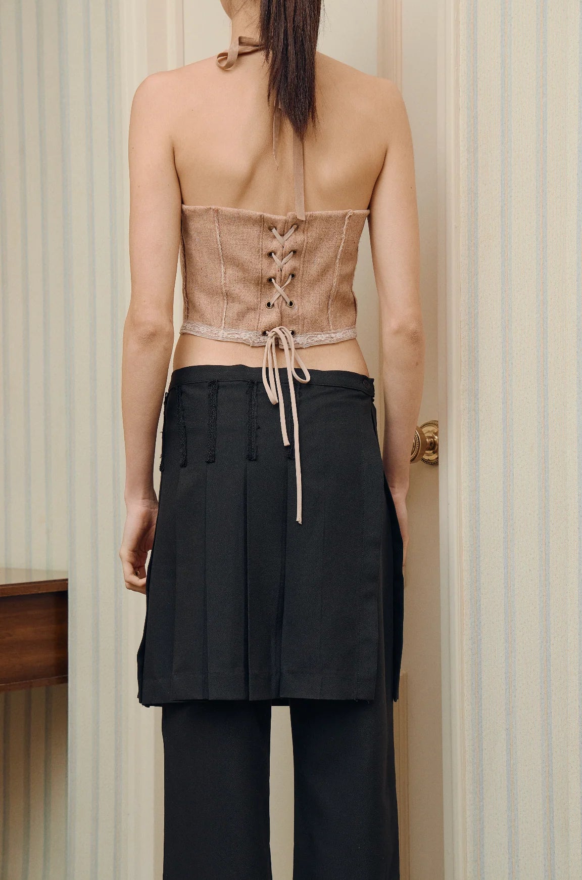 Say it Skirt Pants in Black