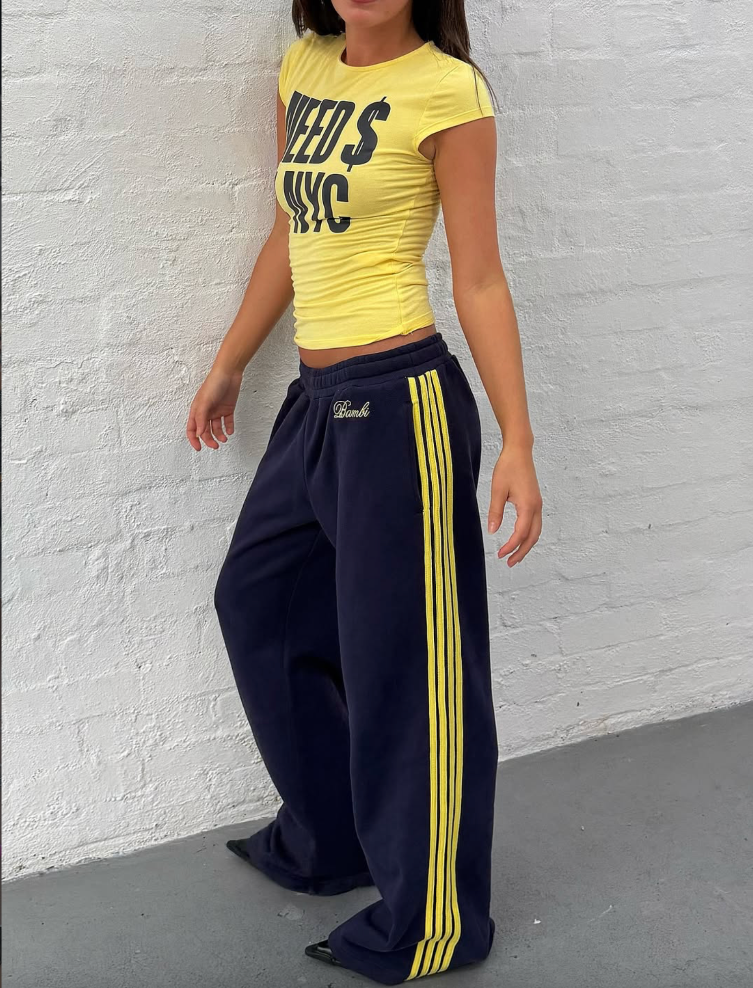 Lola Stripe Track Pant in Ink