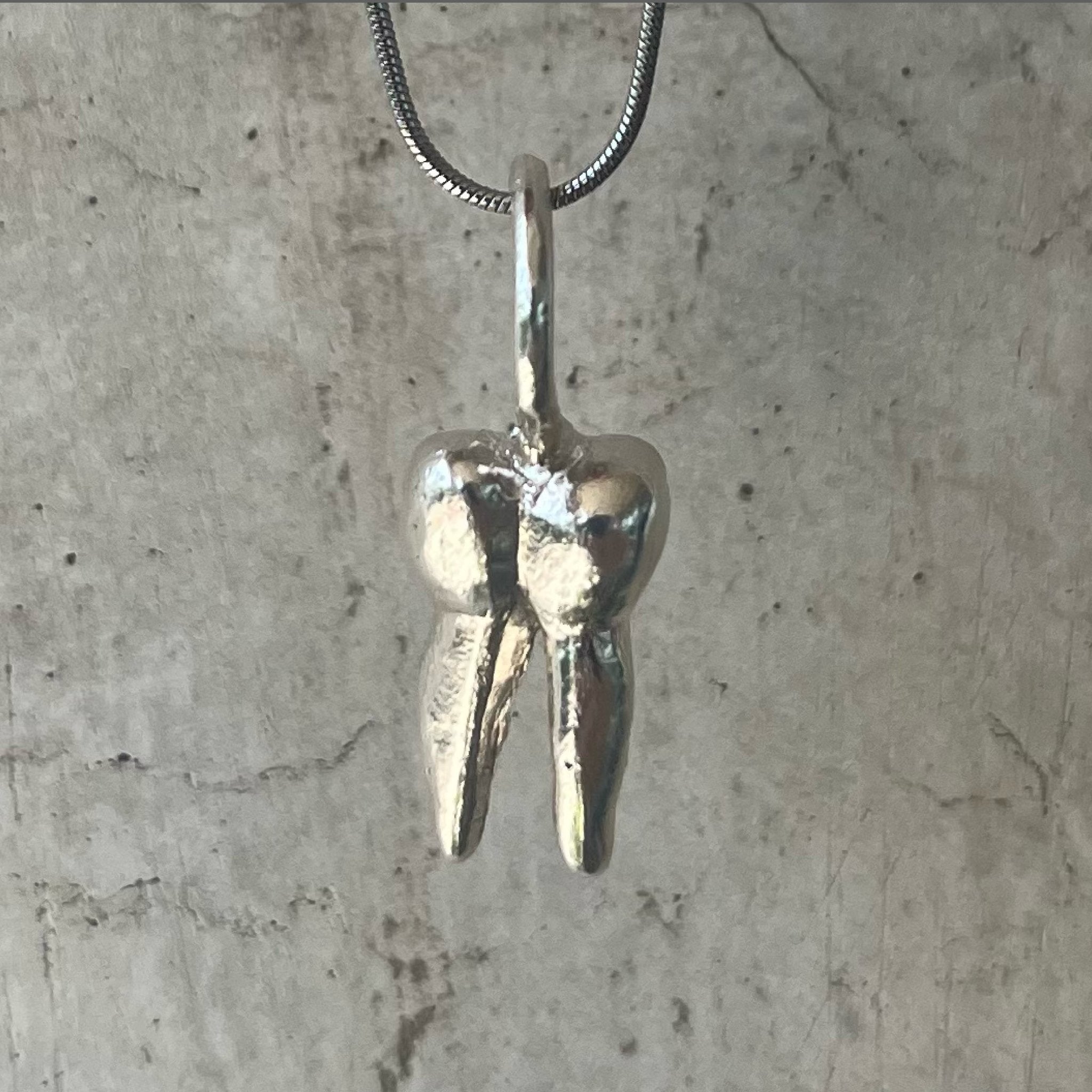 Silver Molar Necklace