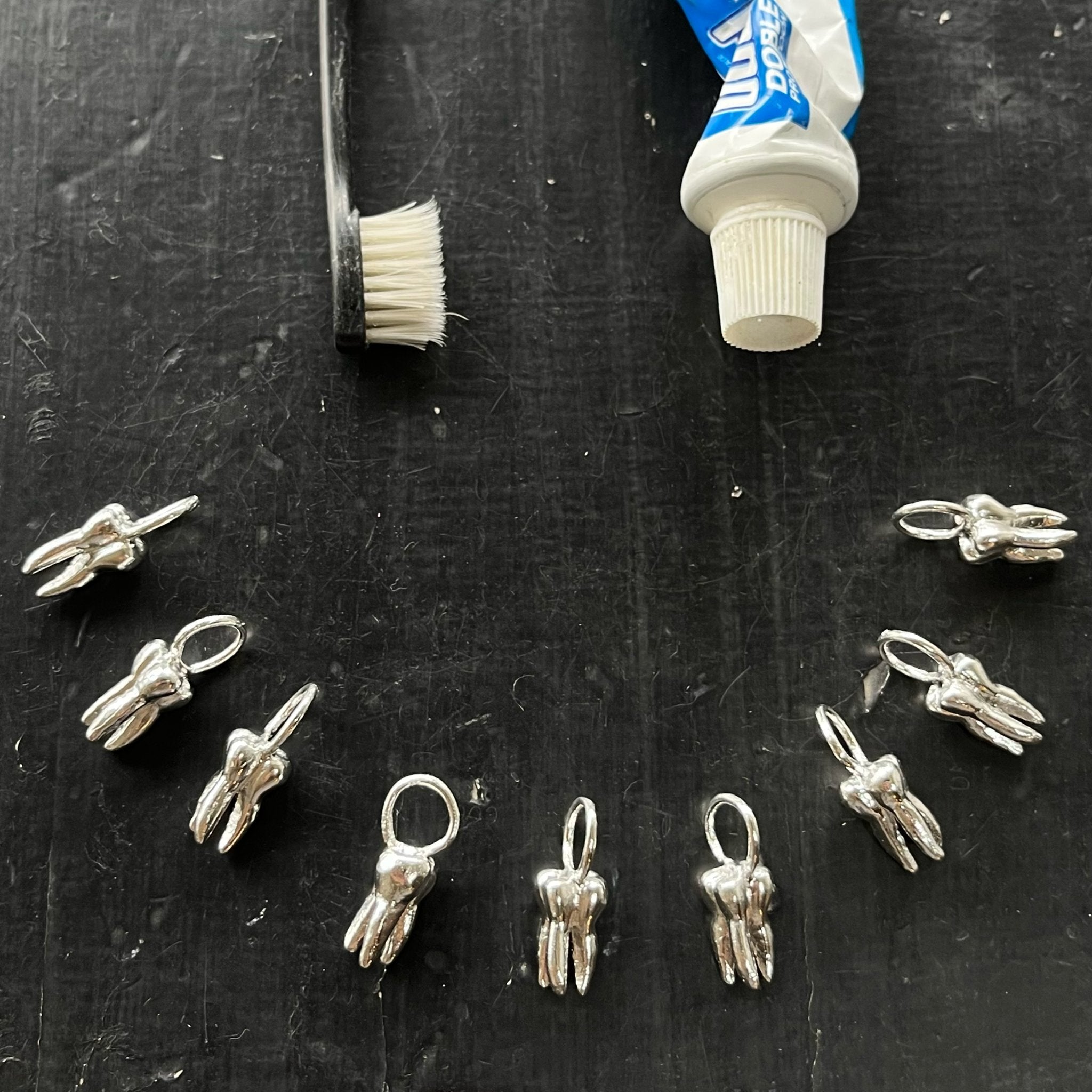 Silver Molar Necklace