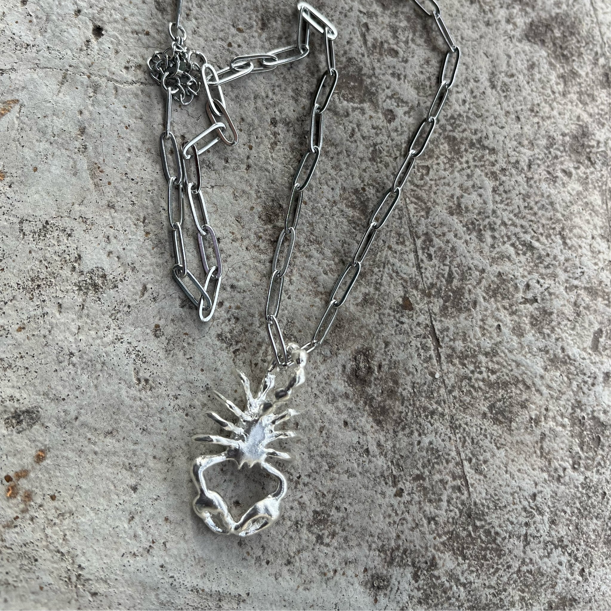 Silver Scorpion Necklace