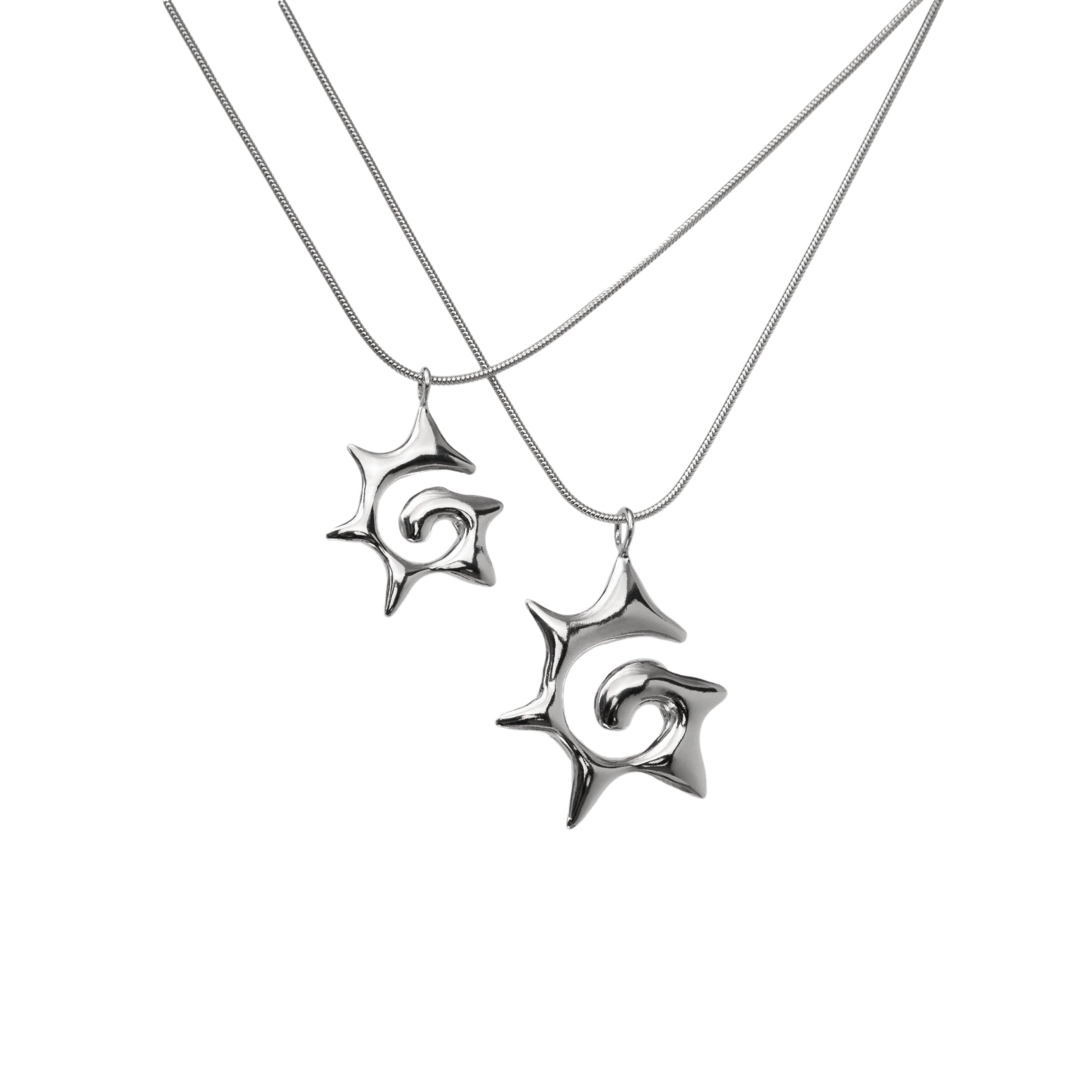 Small Spiky Spiral Necklace