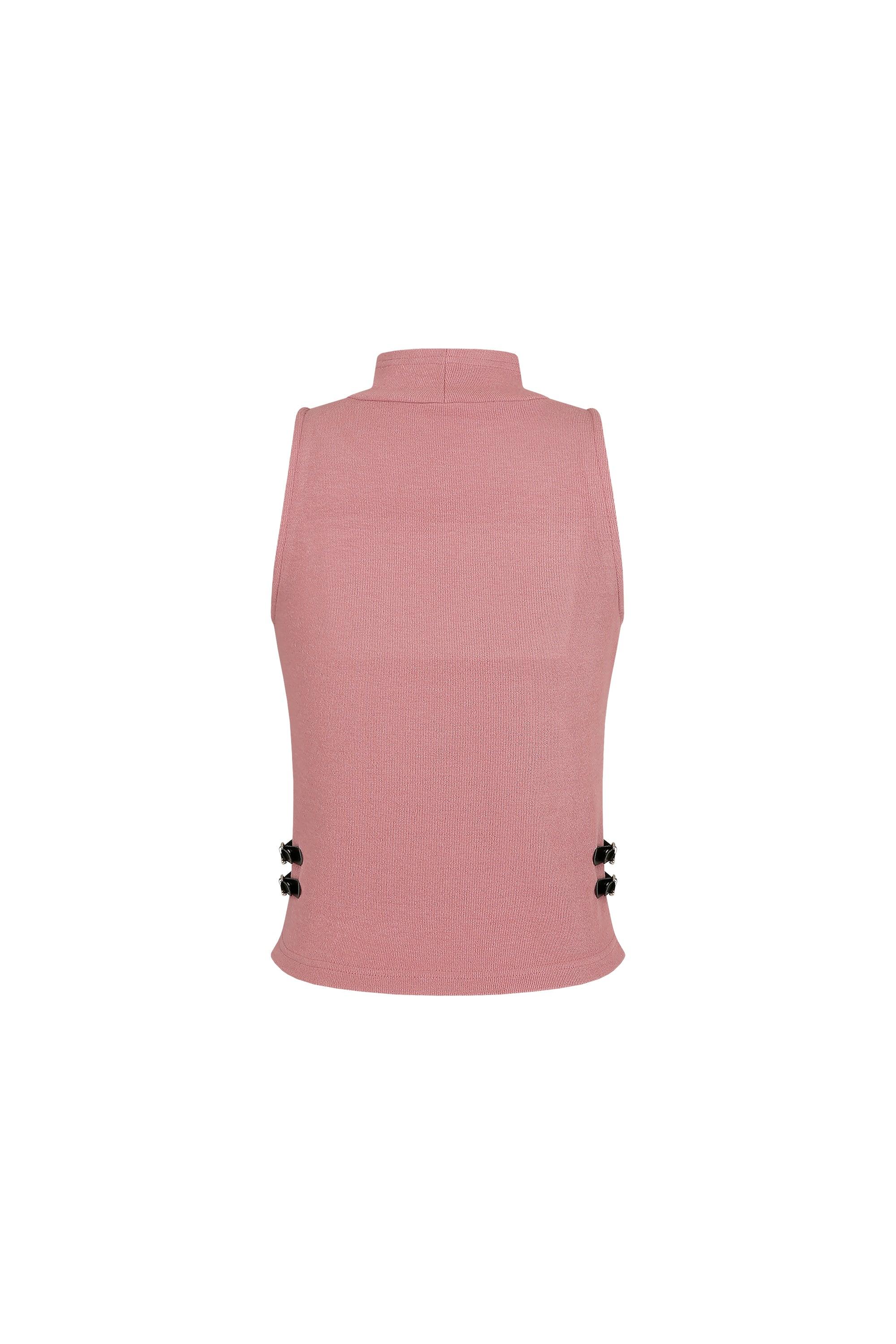 Pink Star High Neck Top