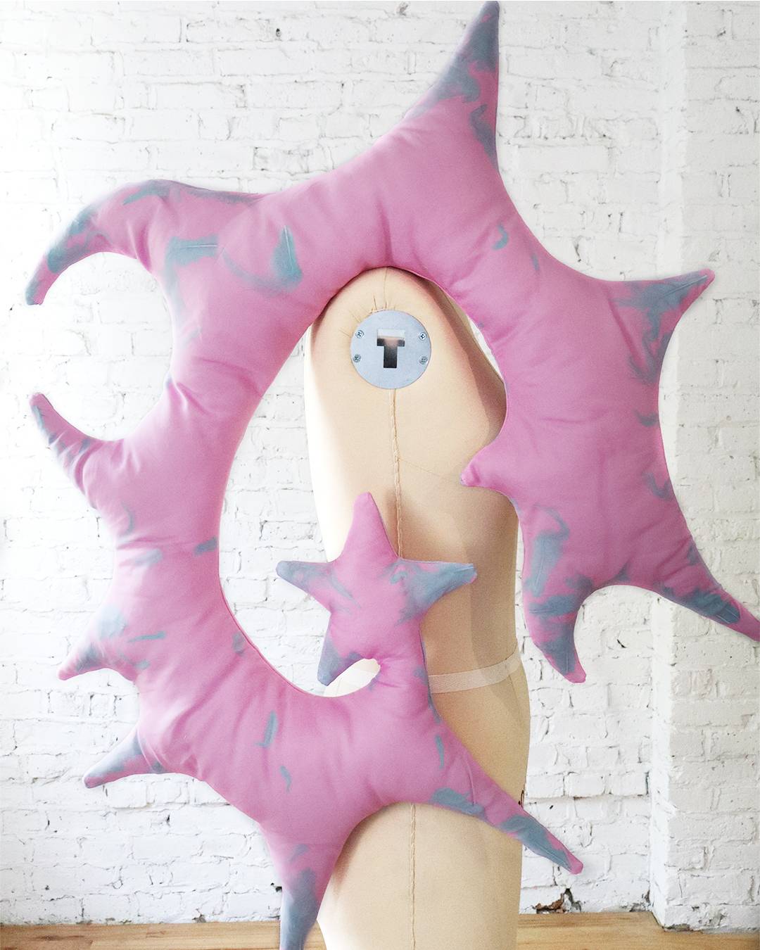 Star Pillow in Pink