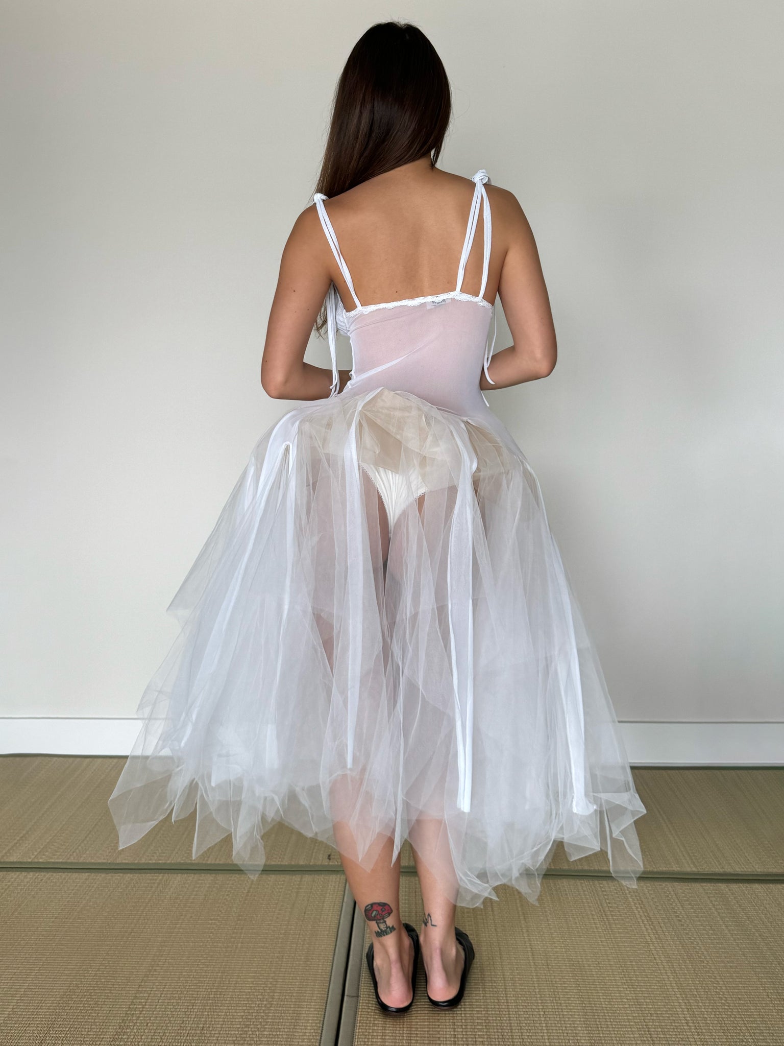 Swan Dress in White