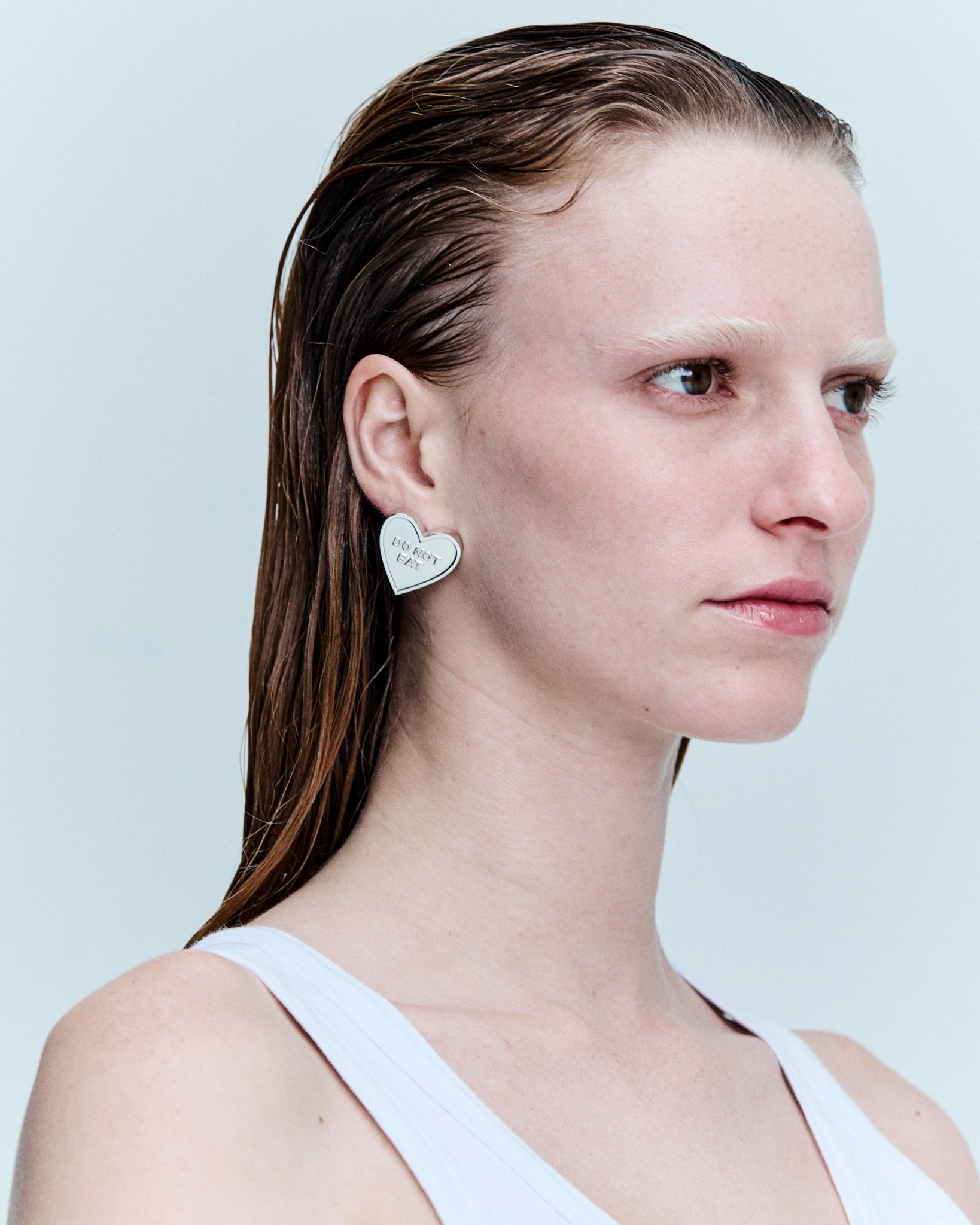 Do Not Eat Heart Earring