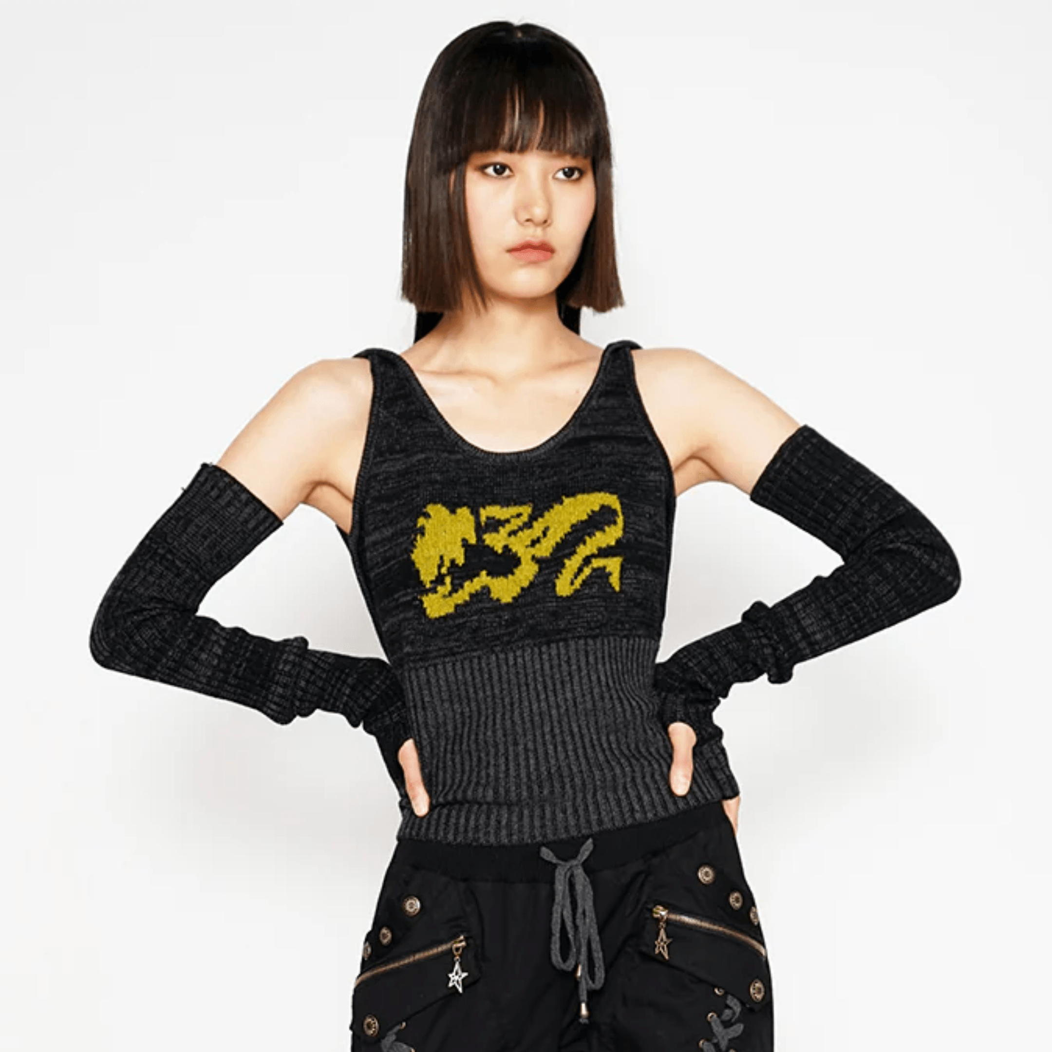 Cyber Mustard Knit Set