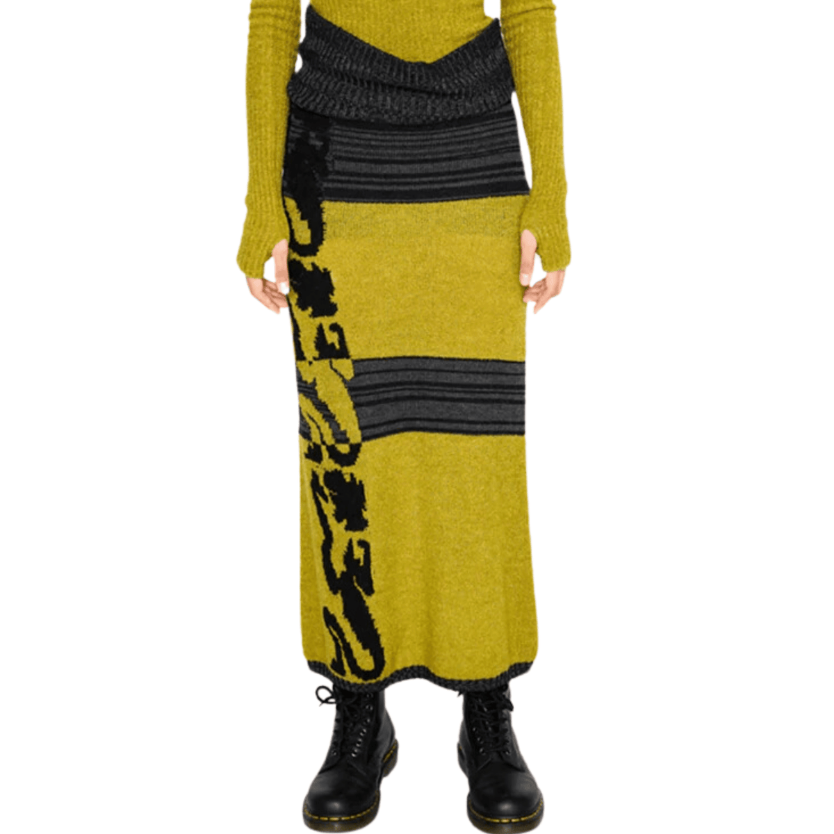 Cyber Mustard Knit Set in Cyber Mustard