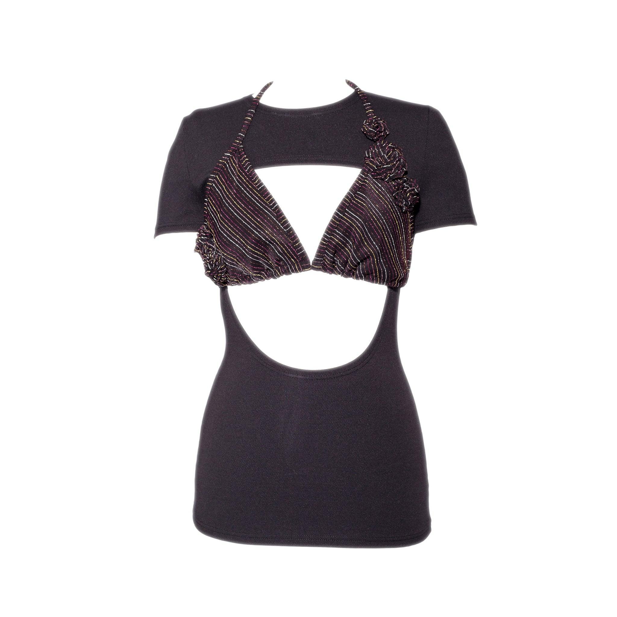 Cutout T-shirt & Bikini Top