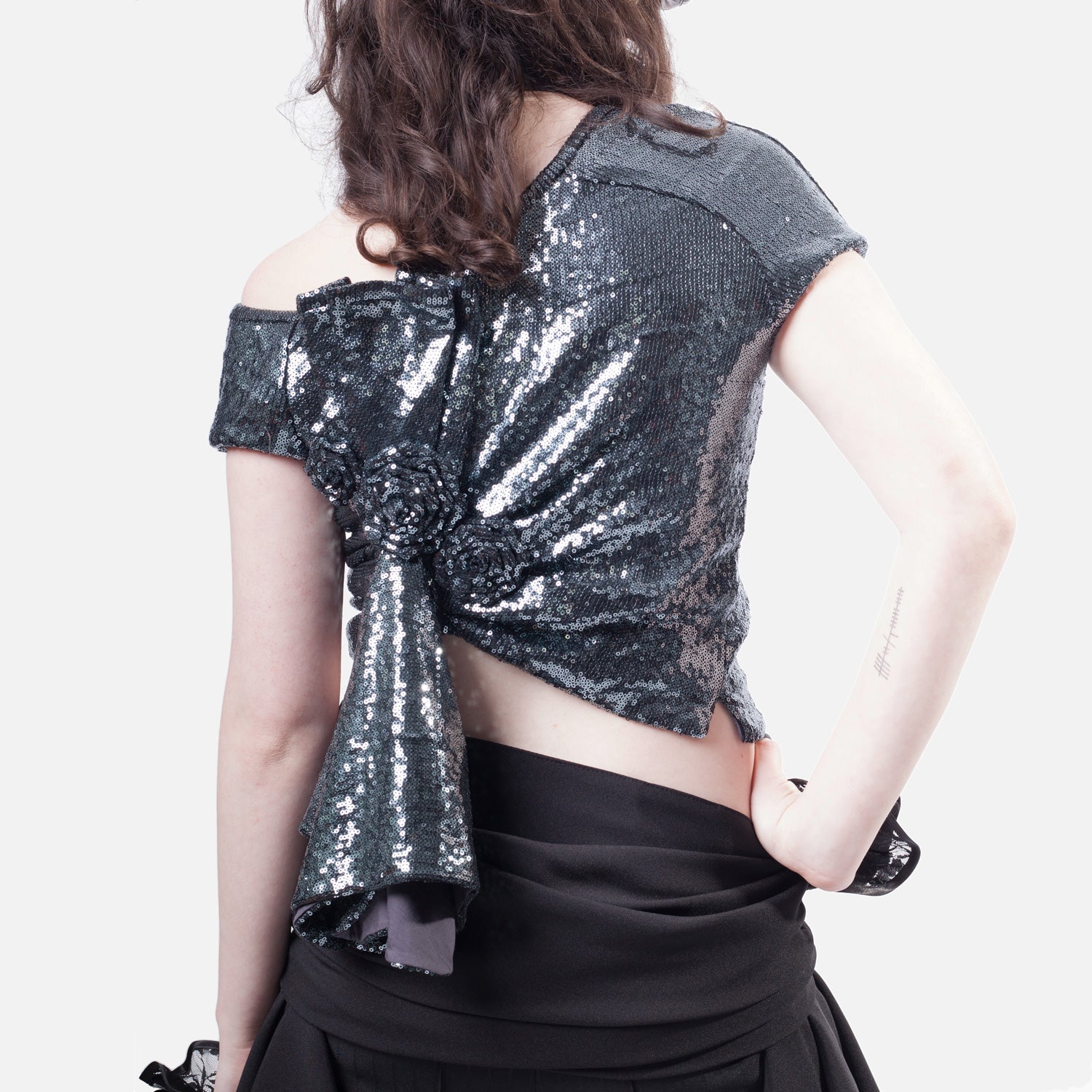 Draped Henley T-shirt 2