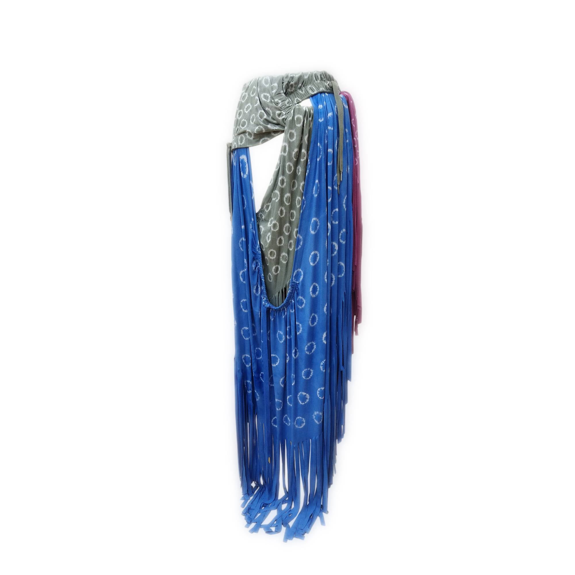 Fringe Tie-dyed Maxi Skirt
