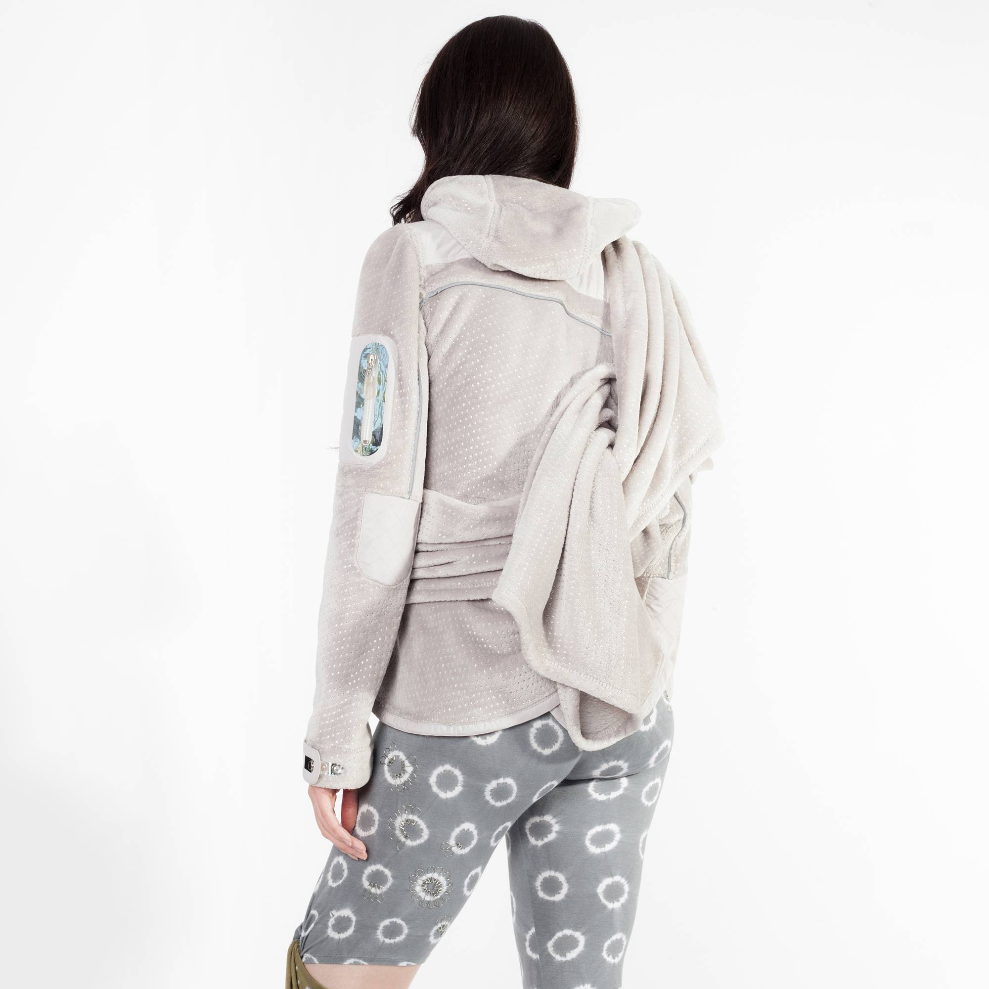 Draped Fleece Jacket