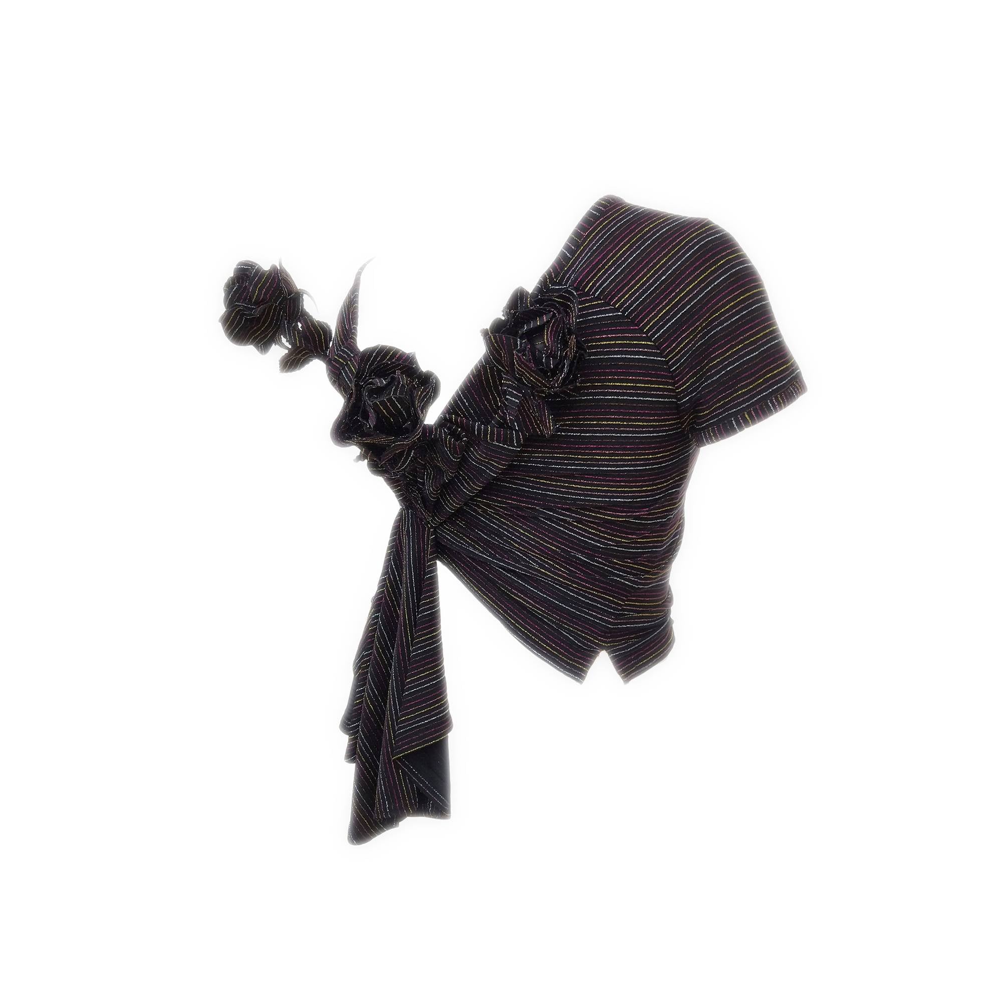 Draped Henley T Shirt 3