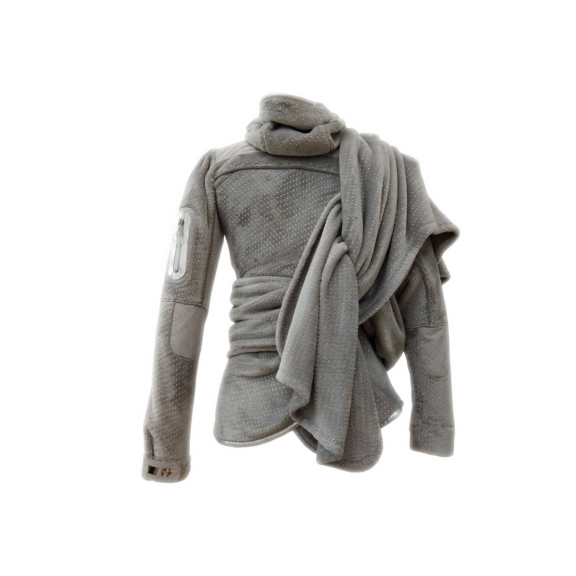 Draped Fleece Jacket