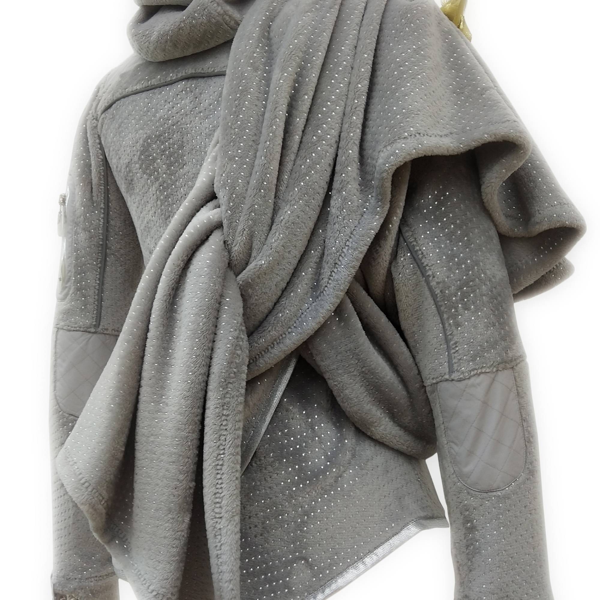 Draped Fleece Jacket
